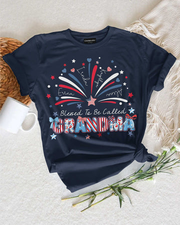 Blessed To Be Called Grandma Independence Day T-Shirt