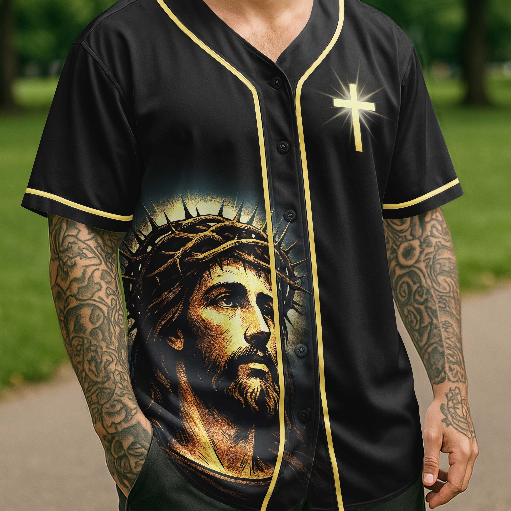 He Brought Me Out Of Darkness All Over Print Jersey
