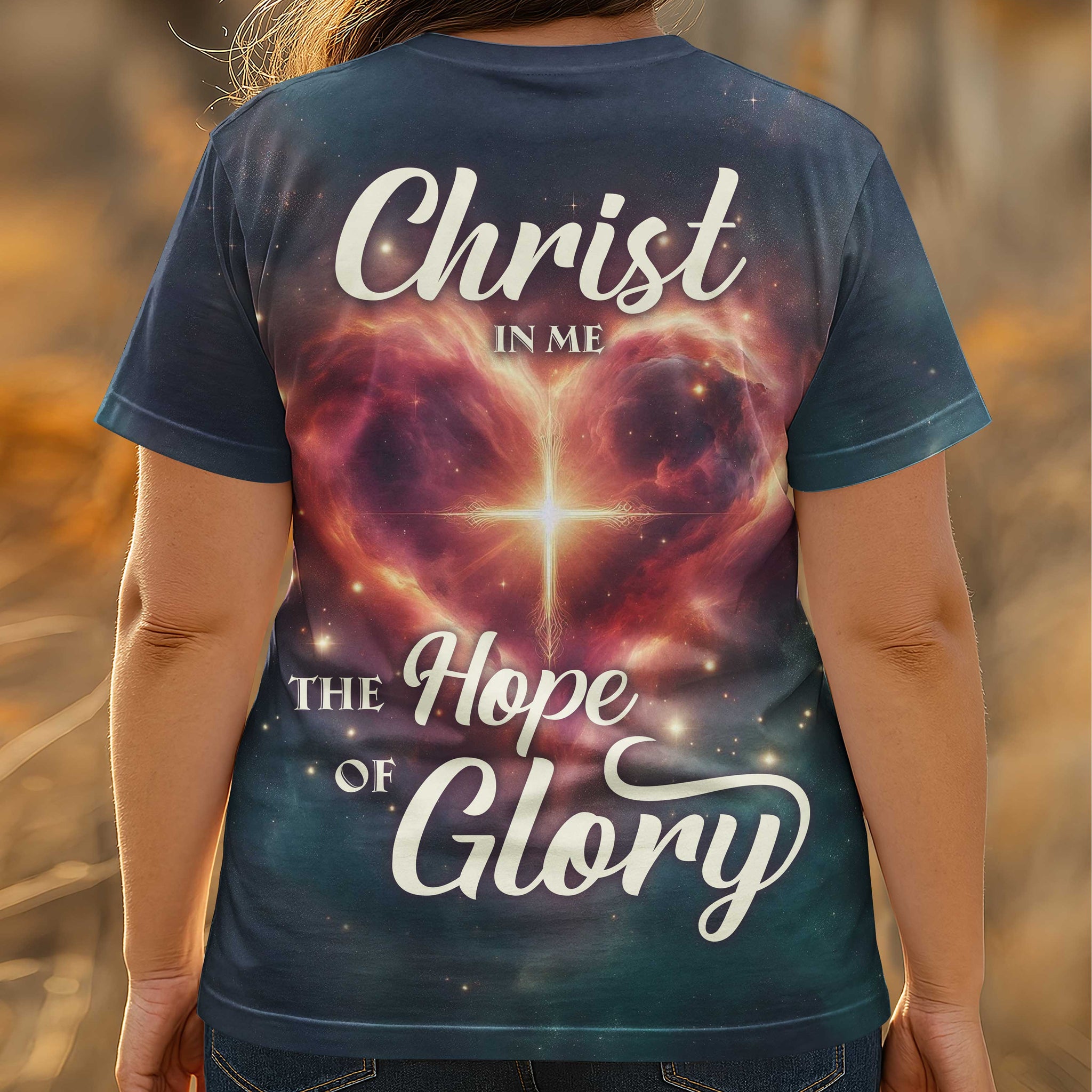 Christ In Me The Hope Of Glory All Over Print T-Shirt