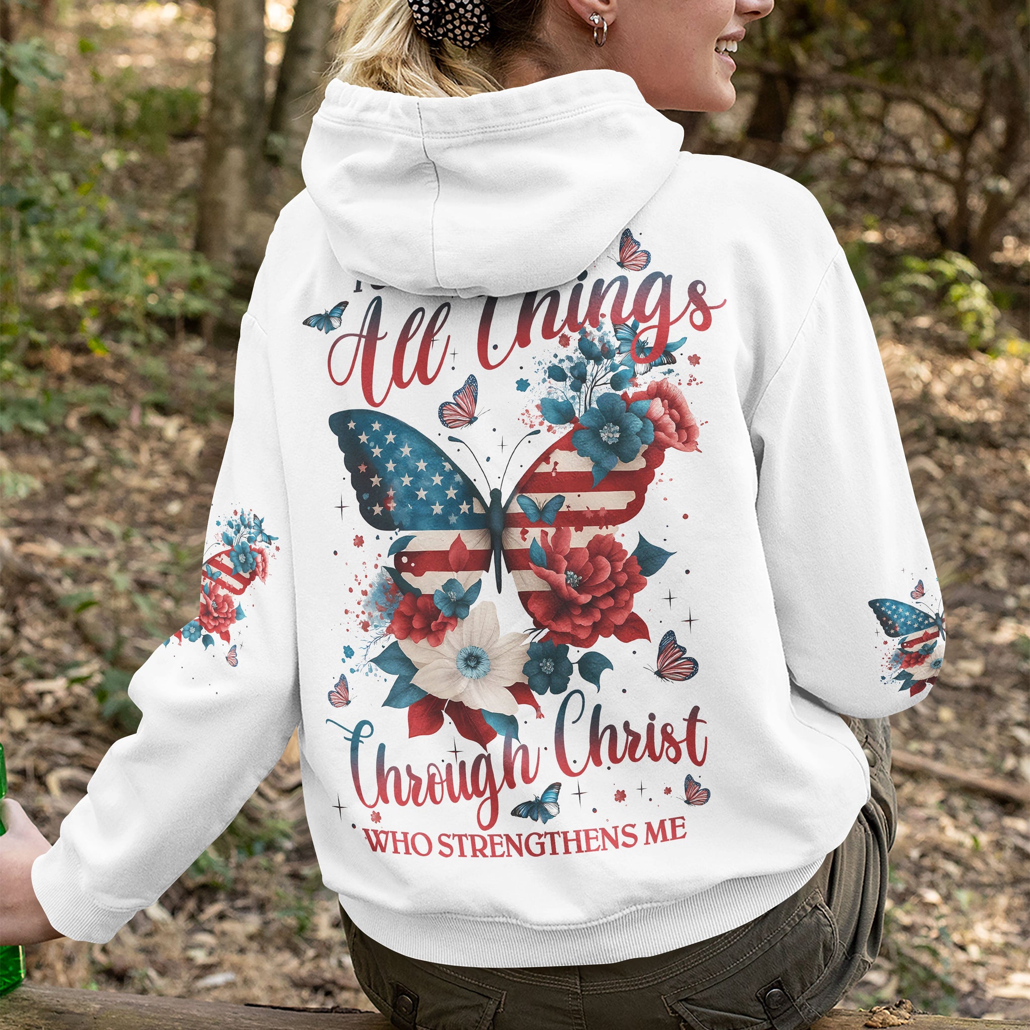 I Can Do All Things Through Christ All Over Print Hoodie
