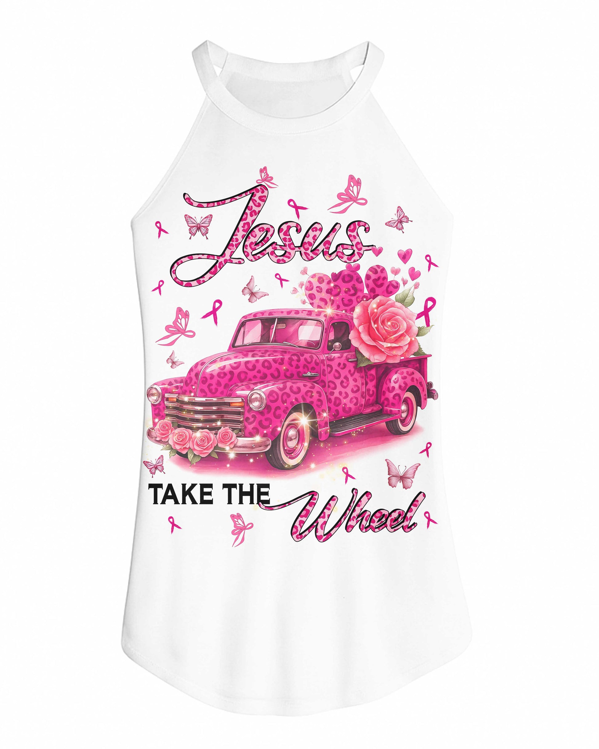 Jesus Take The Wheel Rocker Tank Top