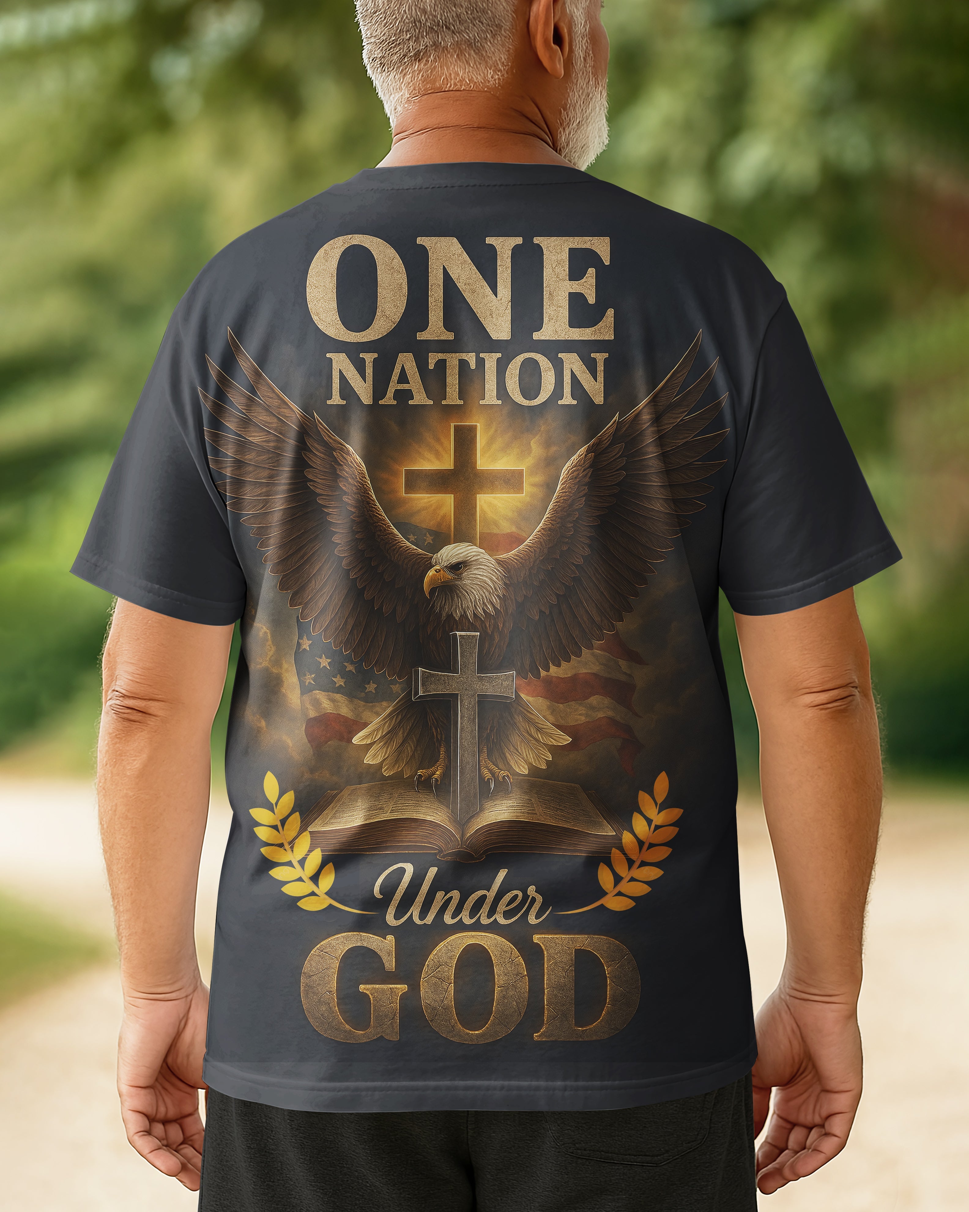 One Nation Under God All Over Print T-shirt