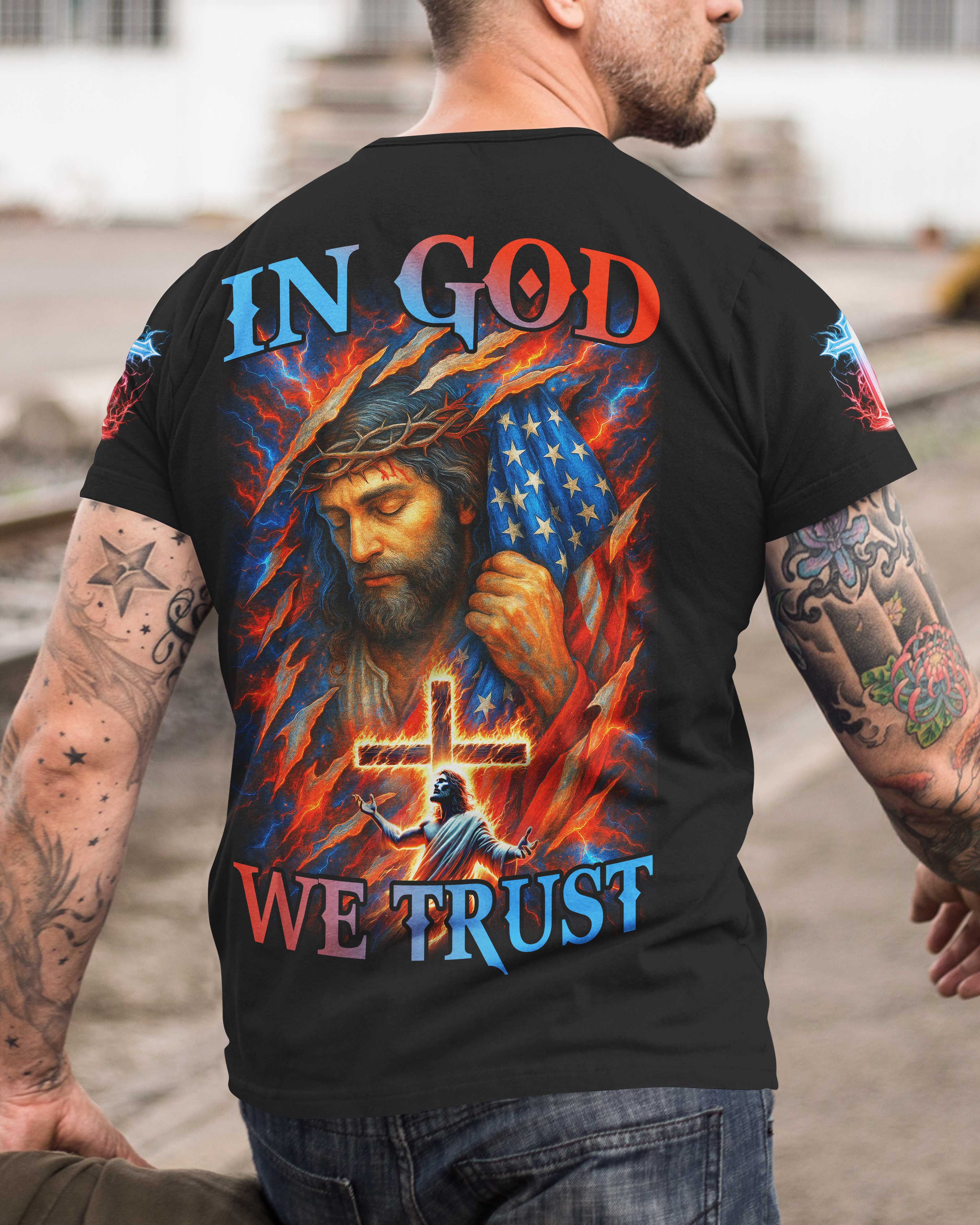 In God We Trust All Over Print T-Shirt