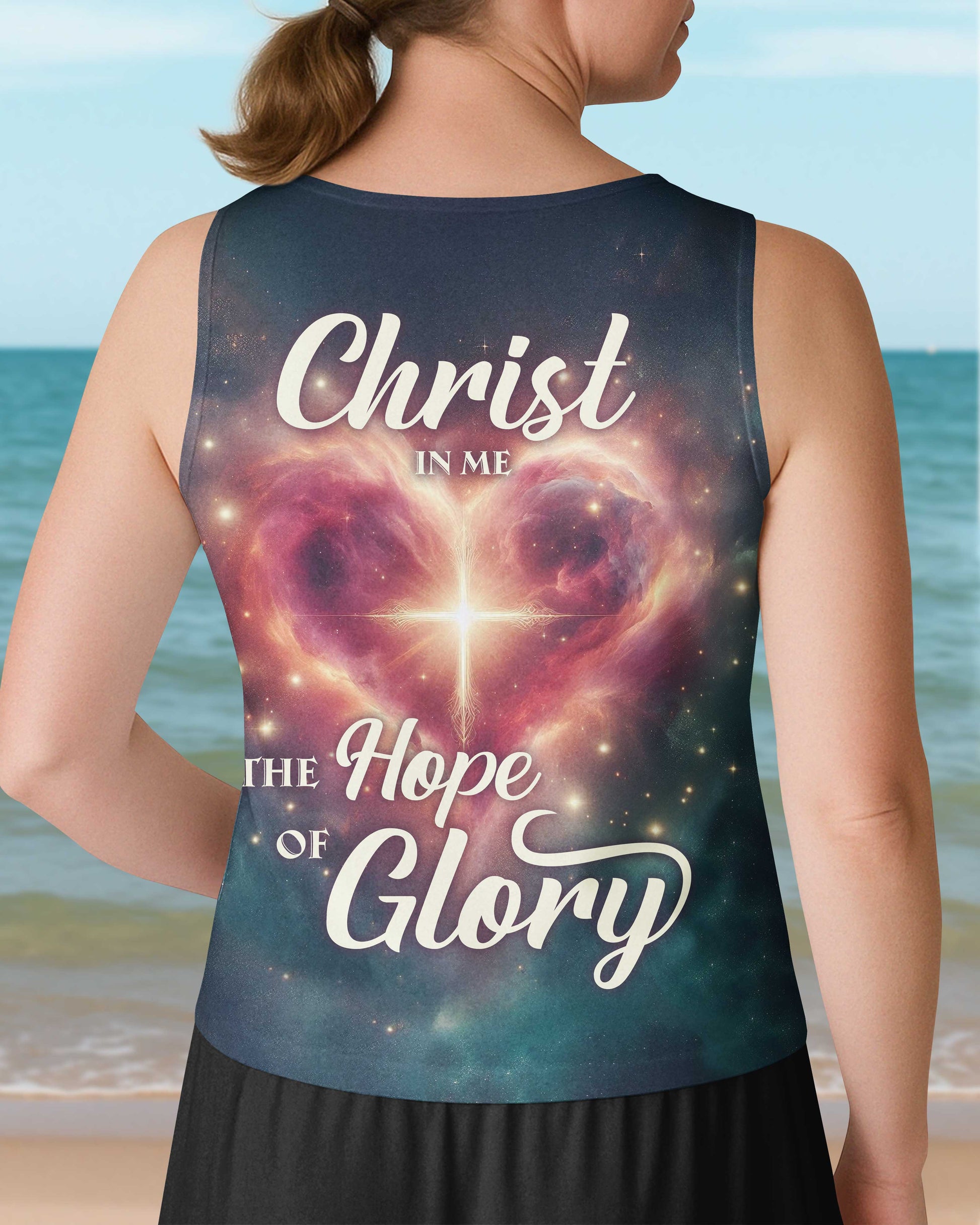 Christ In Me The Hope Of Glory V-neck Tank Top