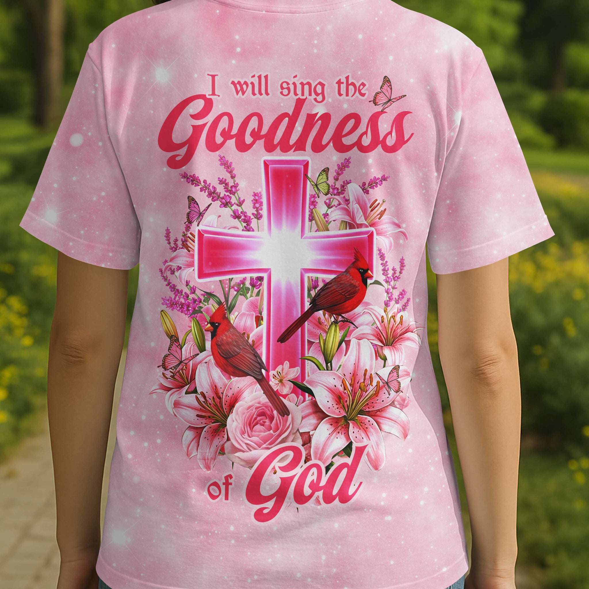 I will sing the Goodness of God All Over Print T-shirt