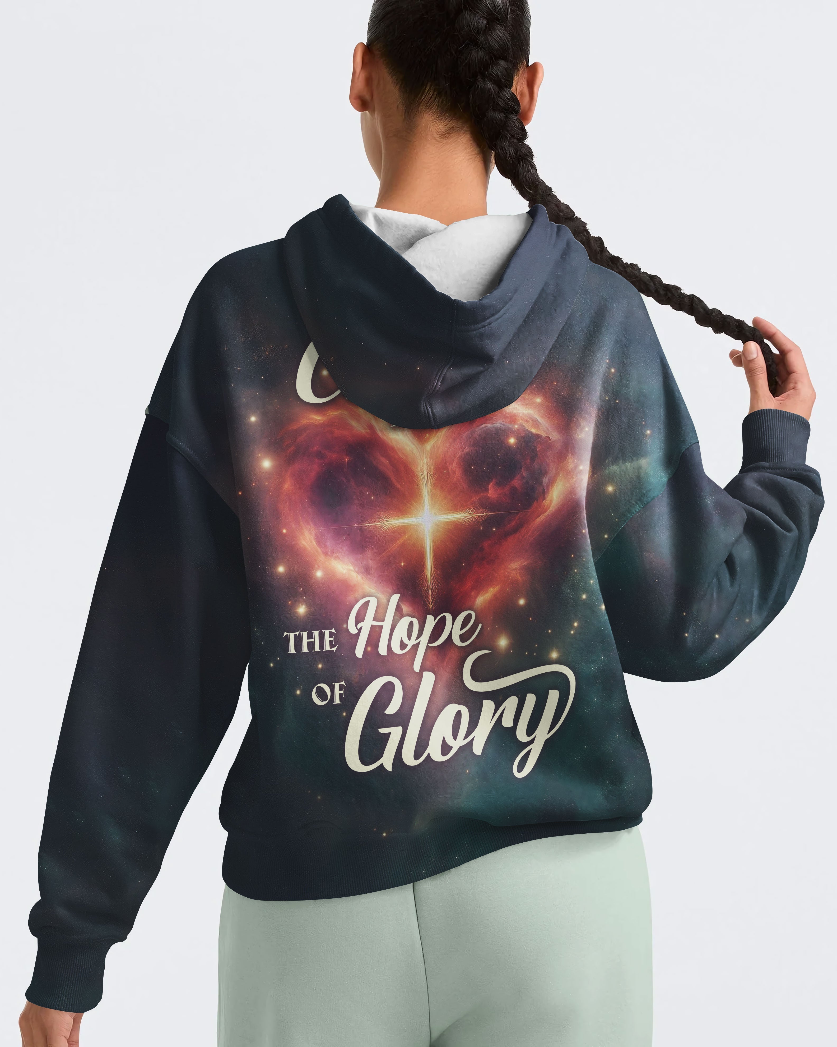 Christ In Me The Hope Of Glory All Over Print Hoodie