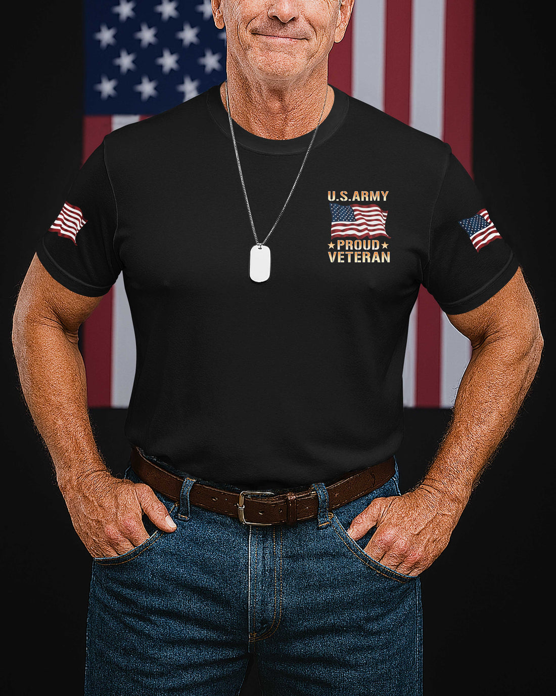 Army Built My Body Christ Built My Soul All Over Print T-Shirt