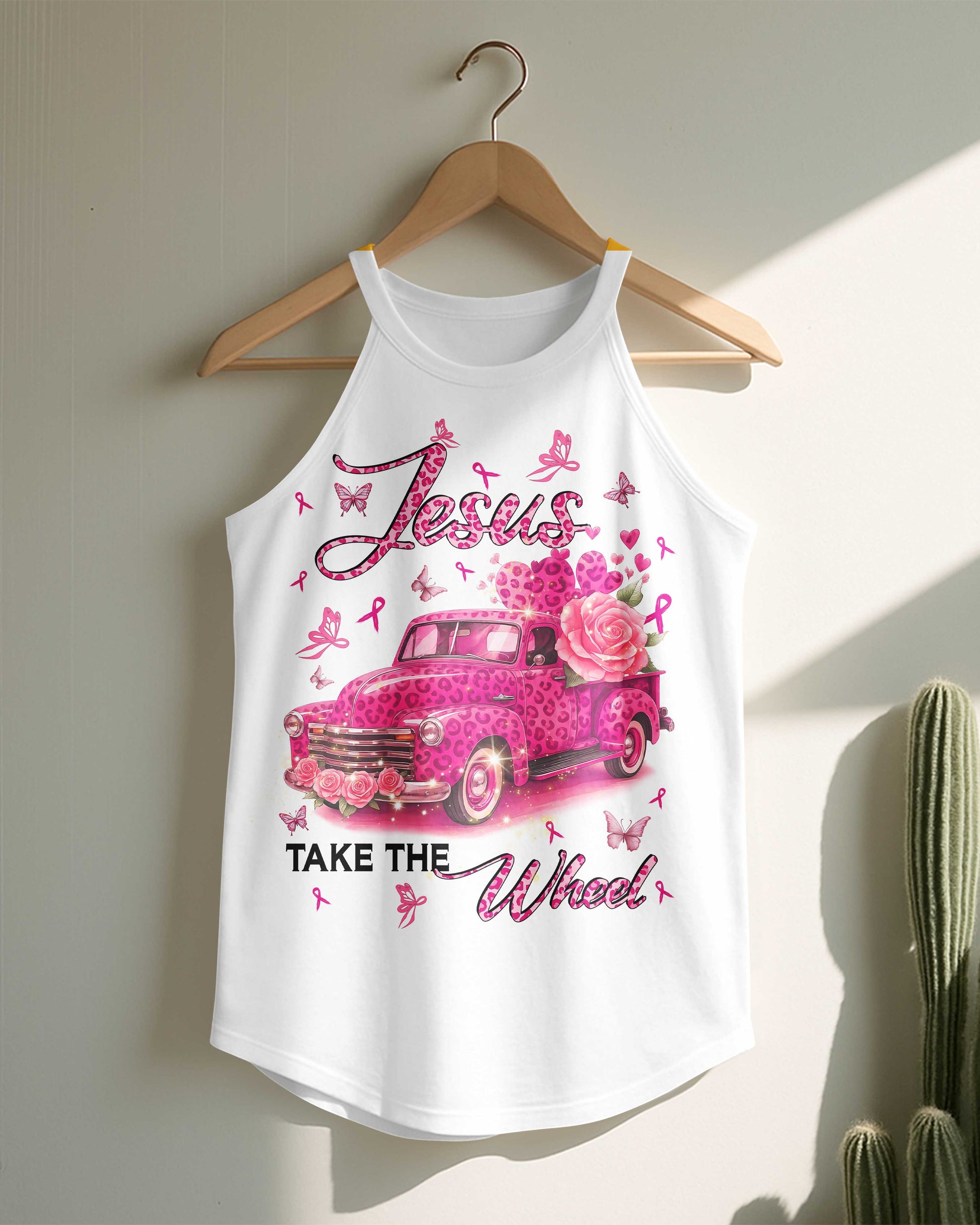 Jesus Take The Wheel Rocker Tank Top