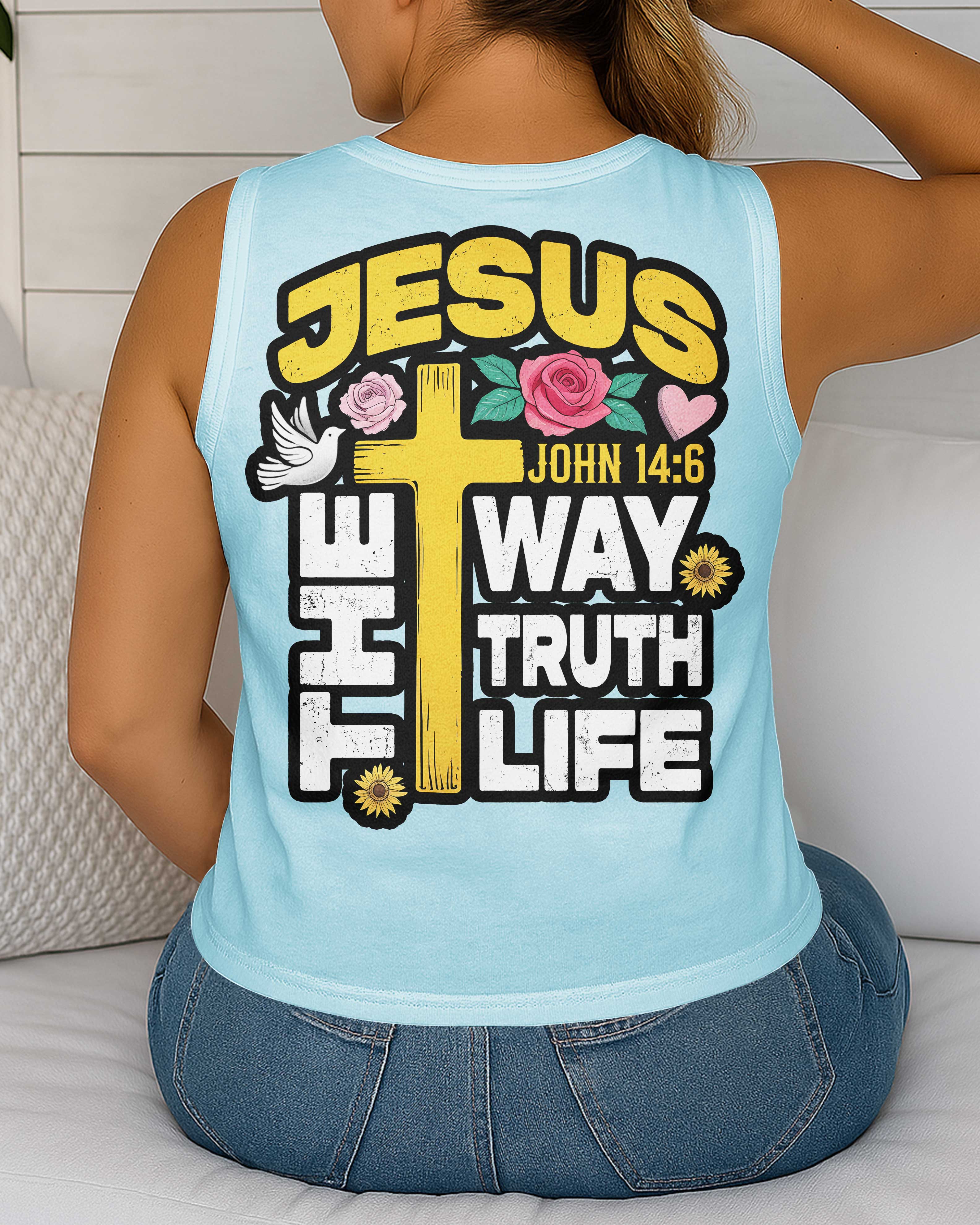 The Way The Truth The Life V-neck Tank Top