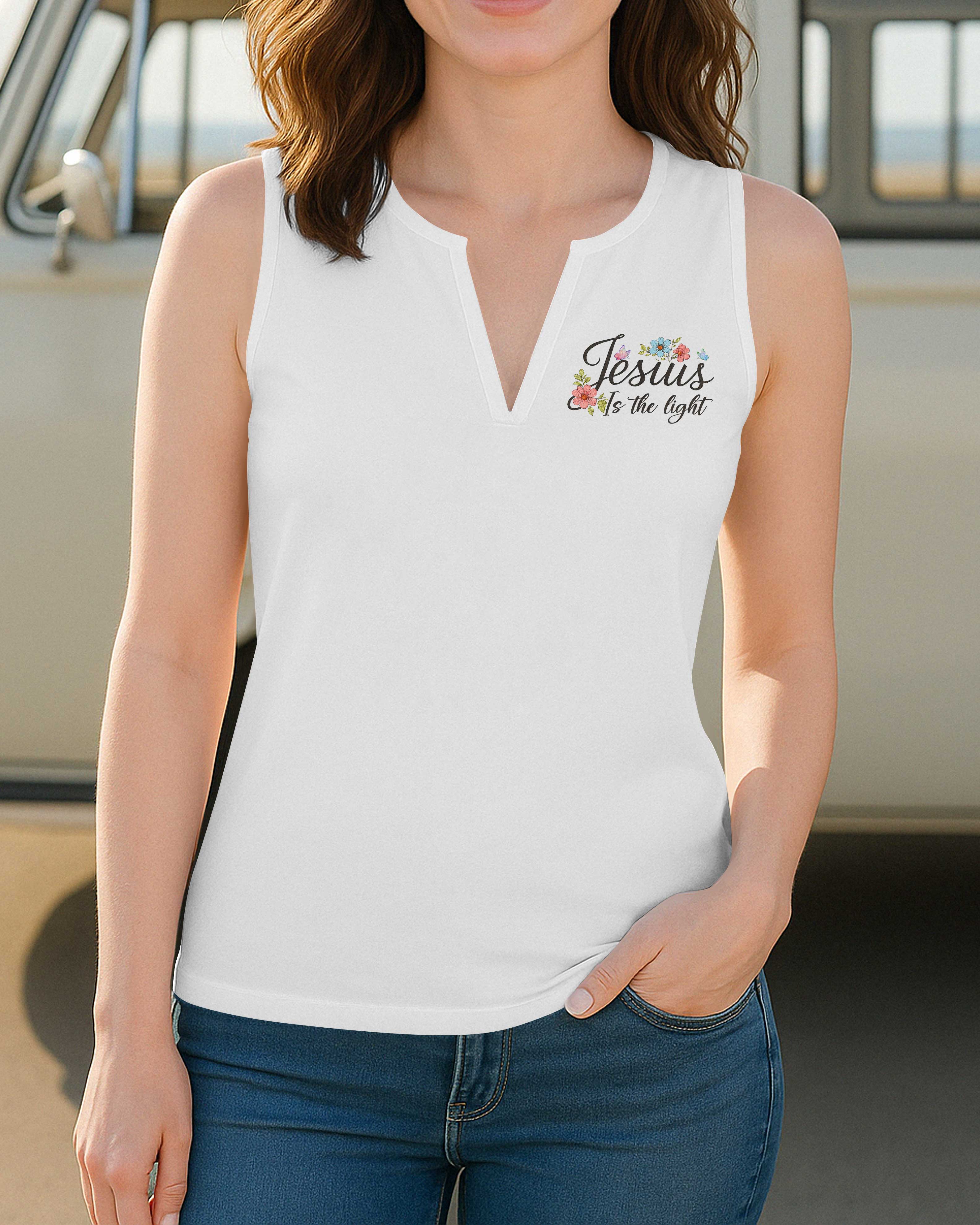 Walk By Faith Not By Sight V-neck Tank Top