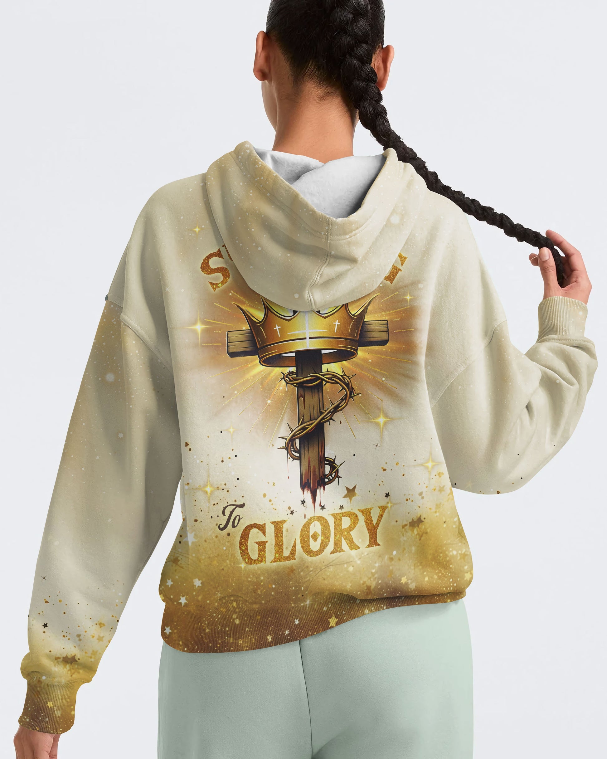 From Suffering To Glory All Over Print Zip Hoodie
