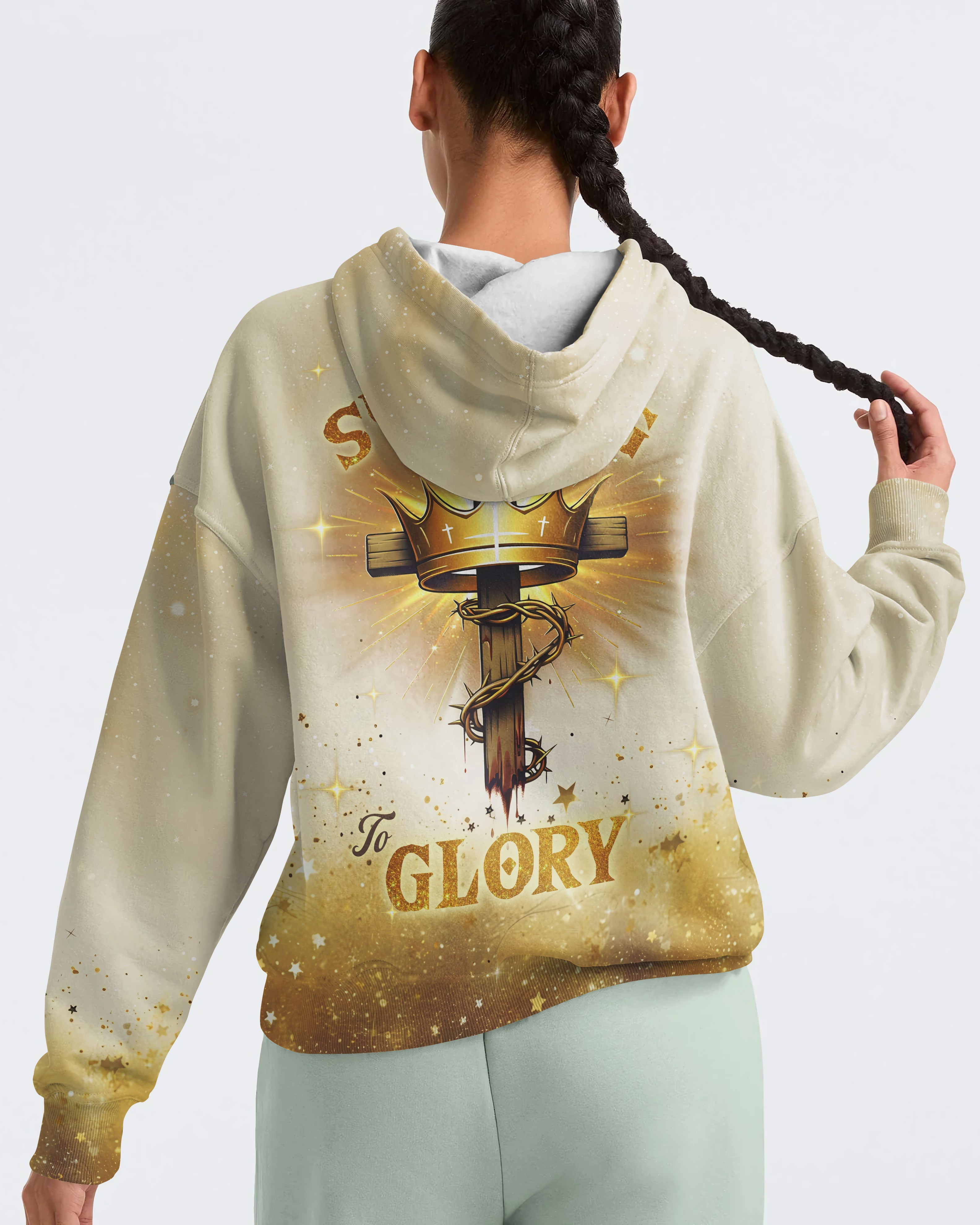 From Suffering To Glory All Over Print Zip Hoodie