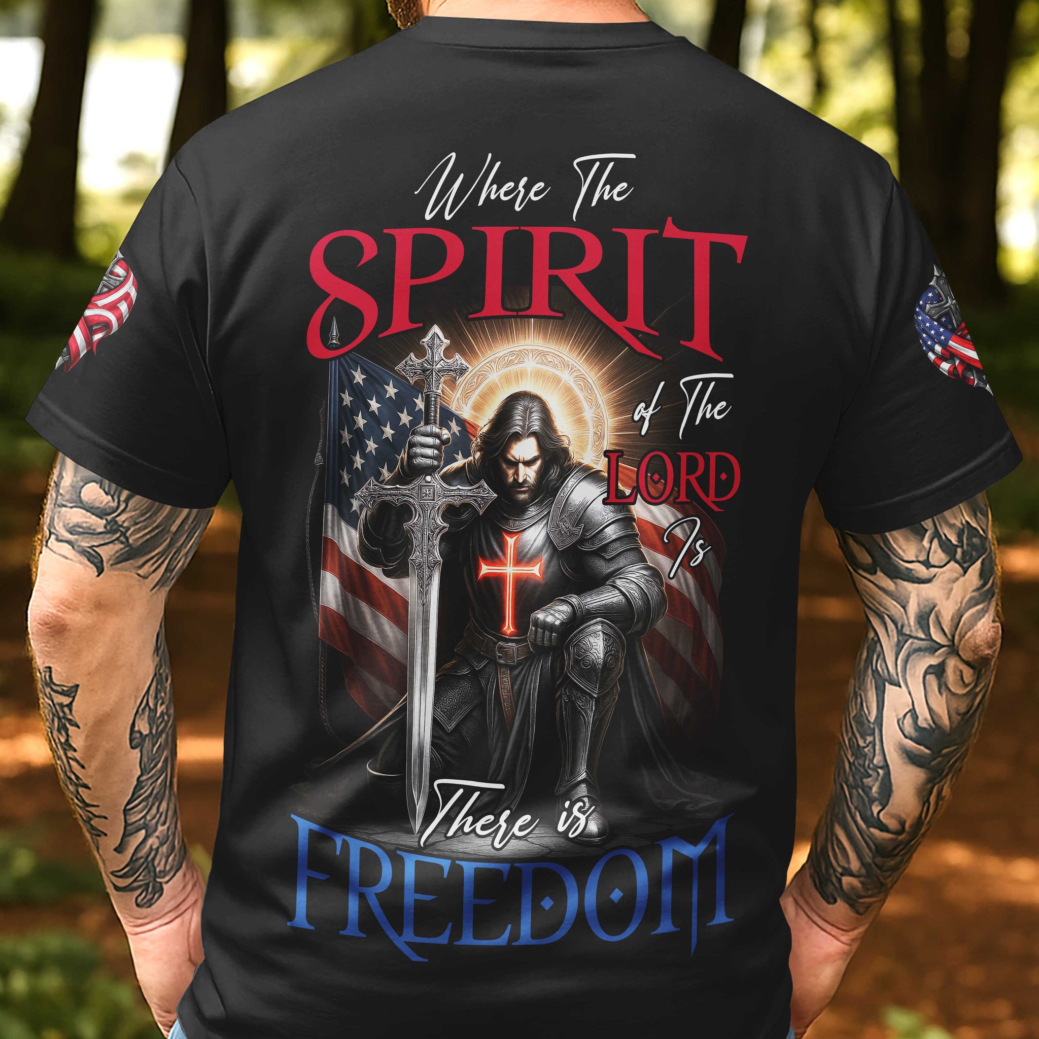 Where The Spirit of The Lord Is All Over Print T-Shirt