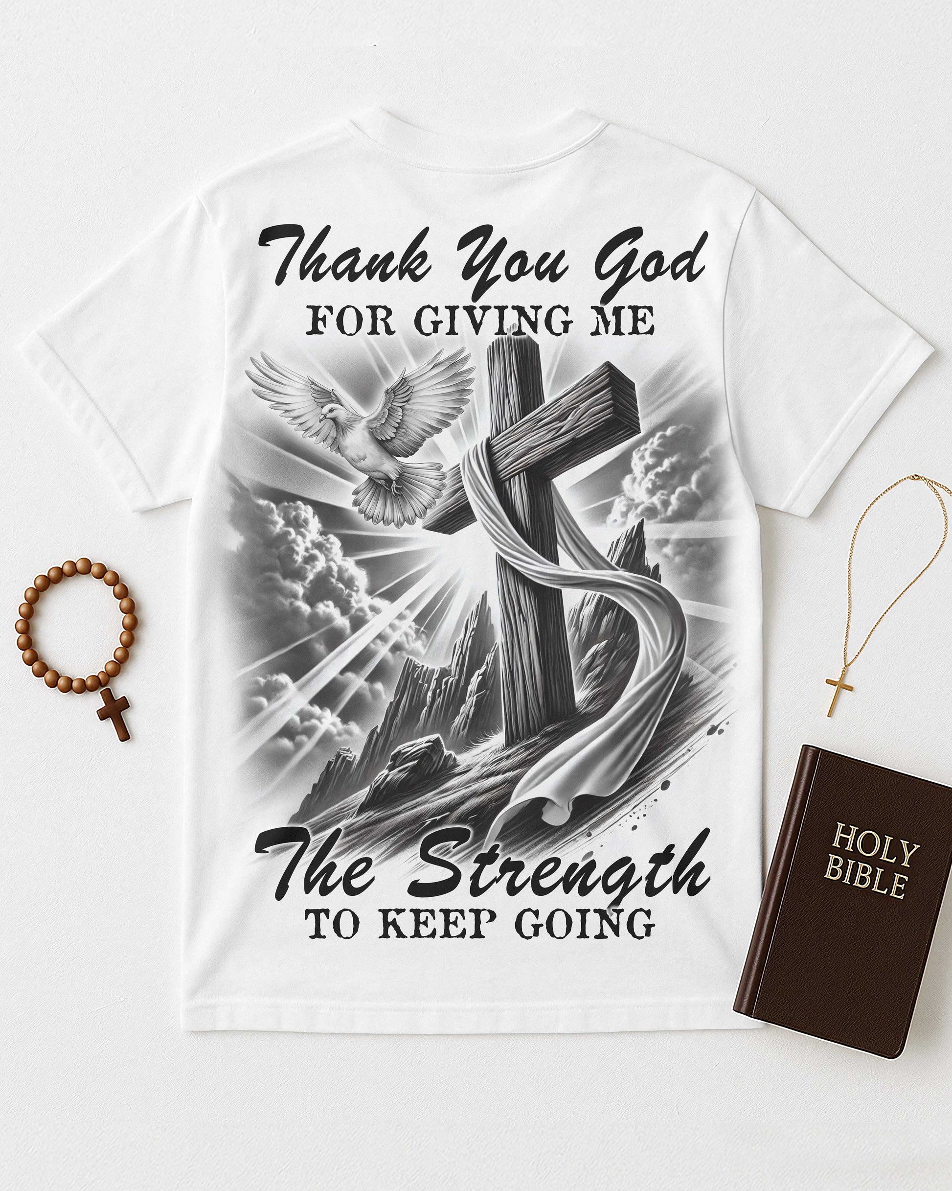 Thank You God All Over Print T-Shirt