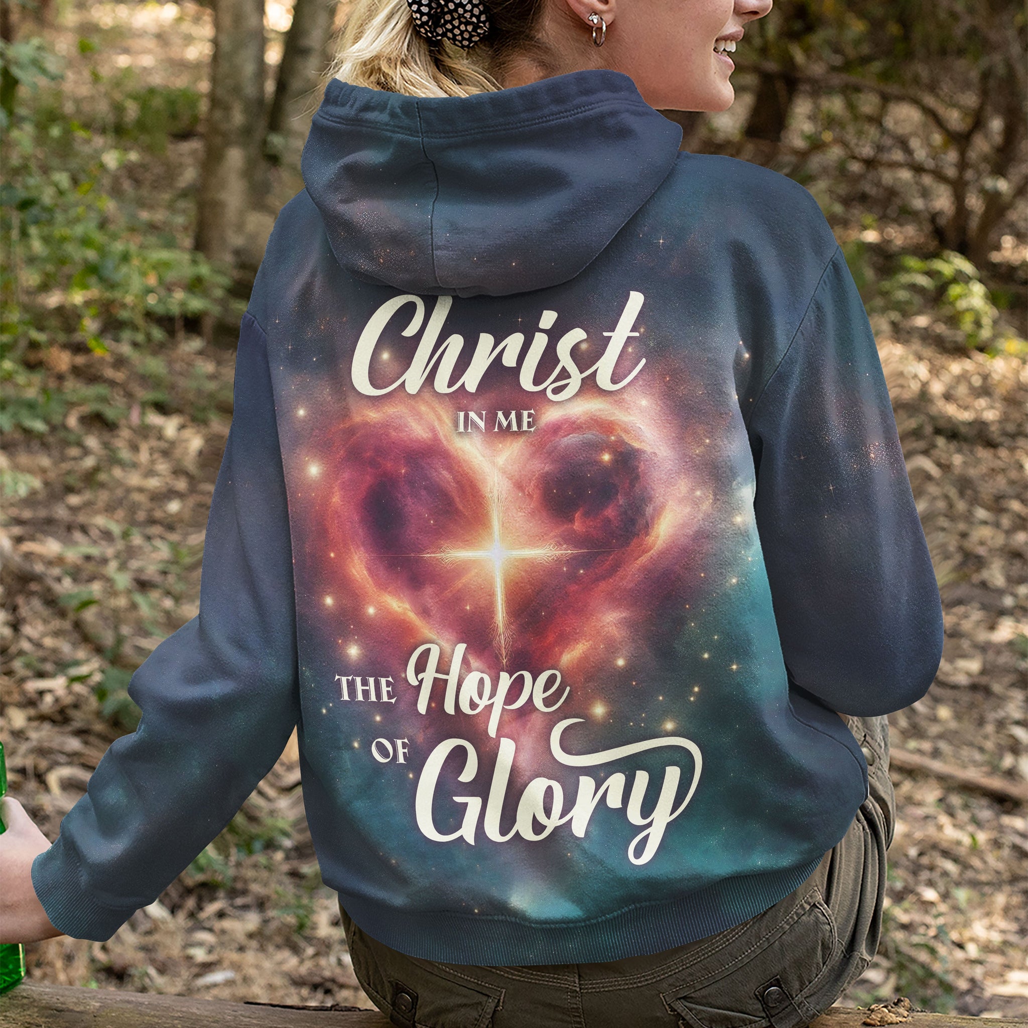 Christ In Me The Hope Of Glory All Over Print Hoodie