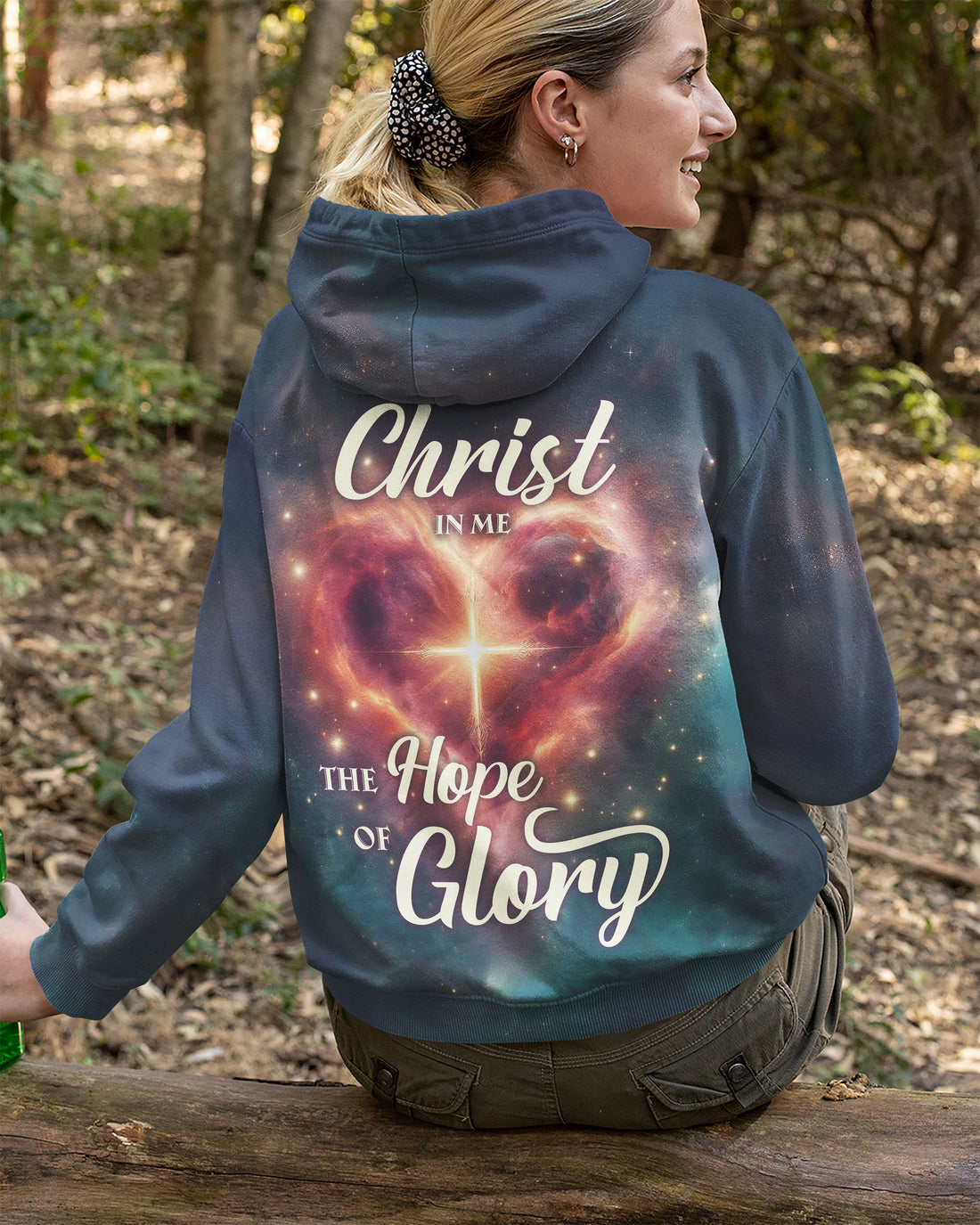 Christ In Me The Hope Of Glory All Over Print Hoodie