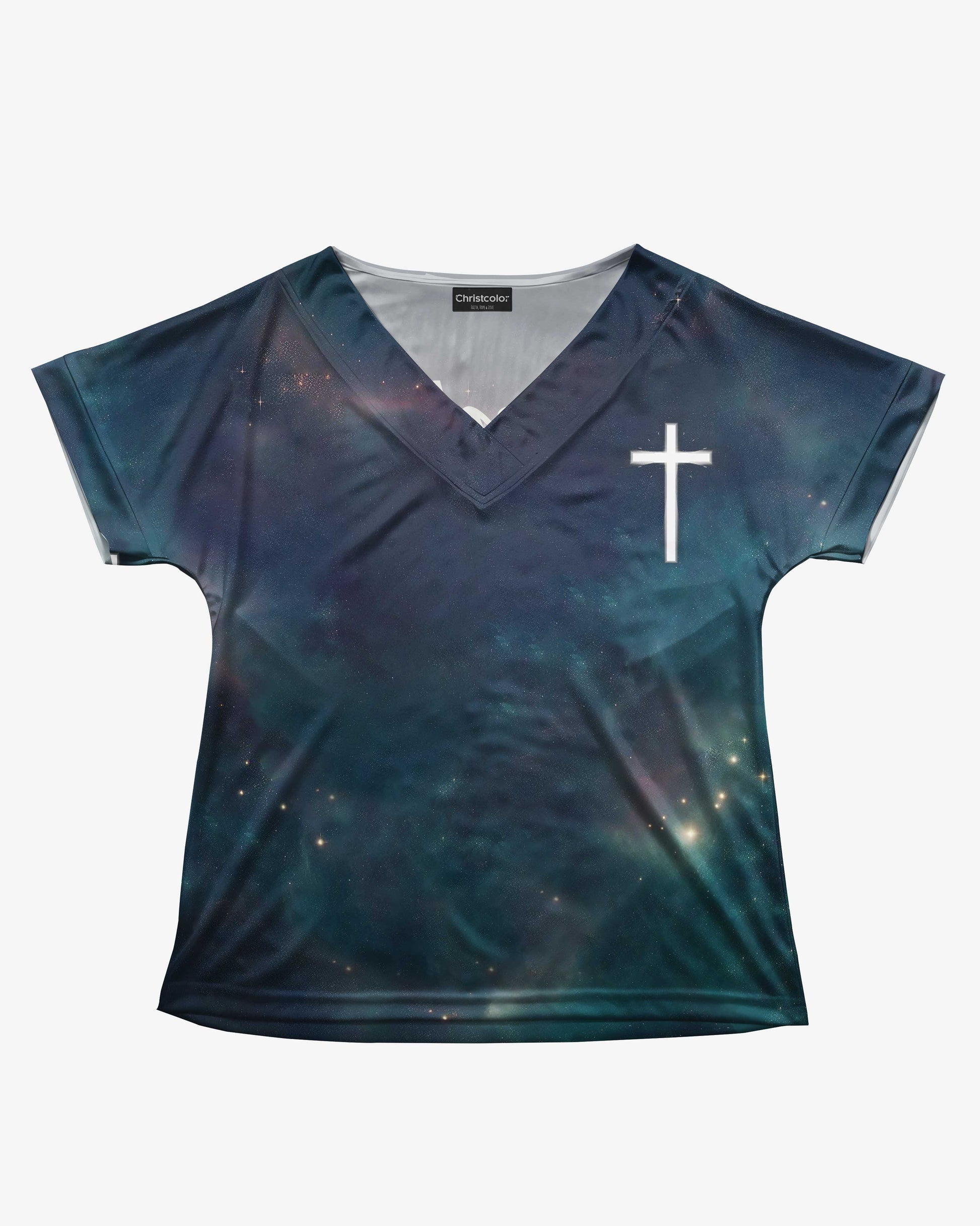Christ In Me The Hope Of Glory All Over Print V-neck Dolman Sleeves Shirt