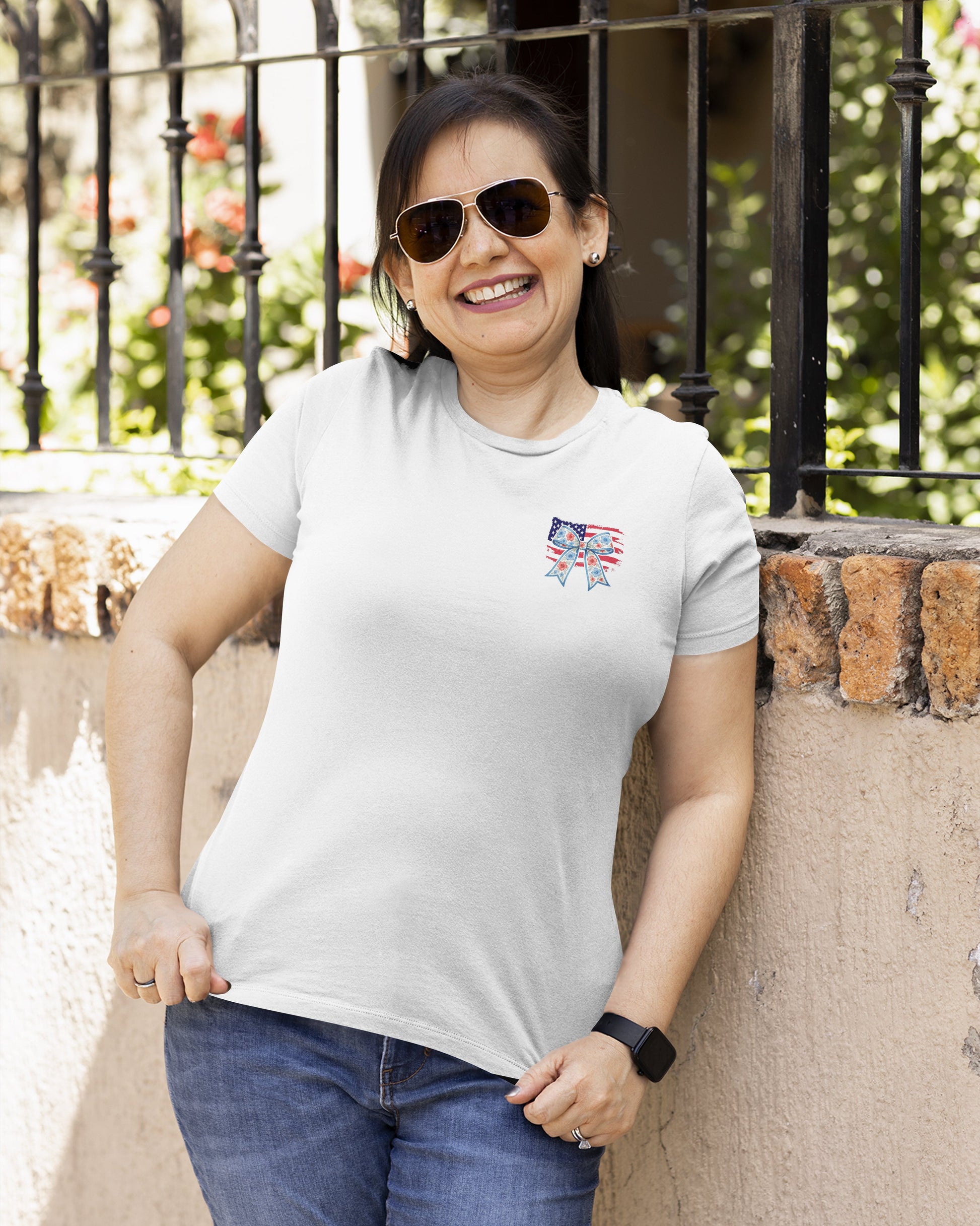 She Loves Jesus And America Too All Over Print T-Shirt