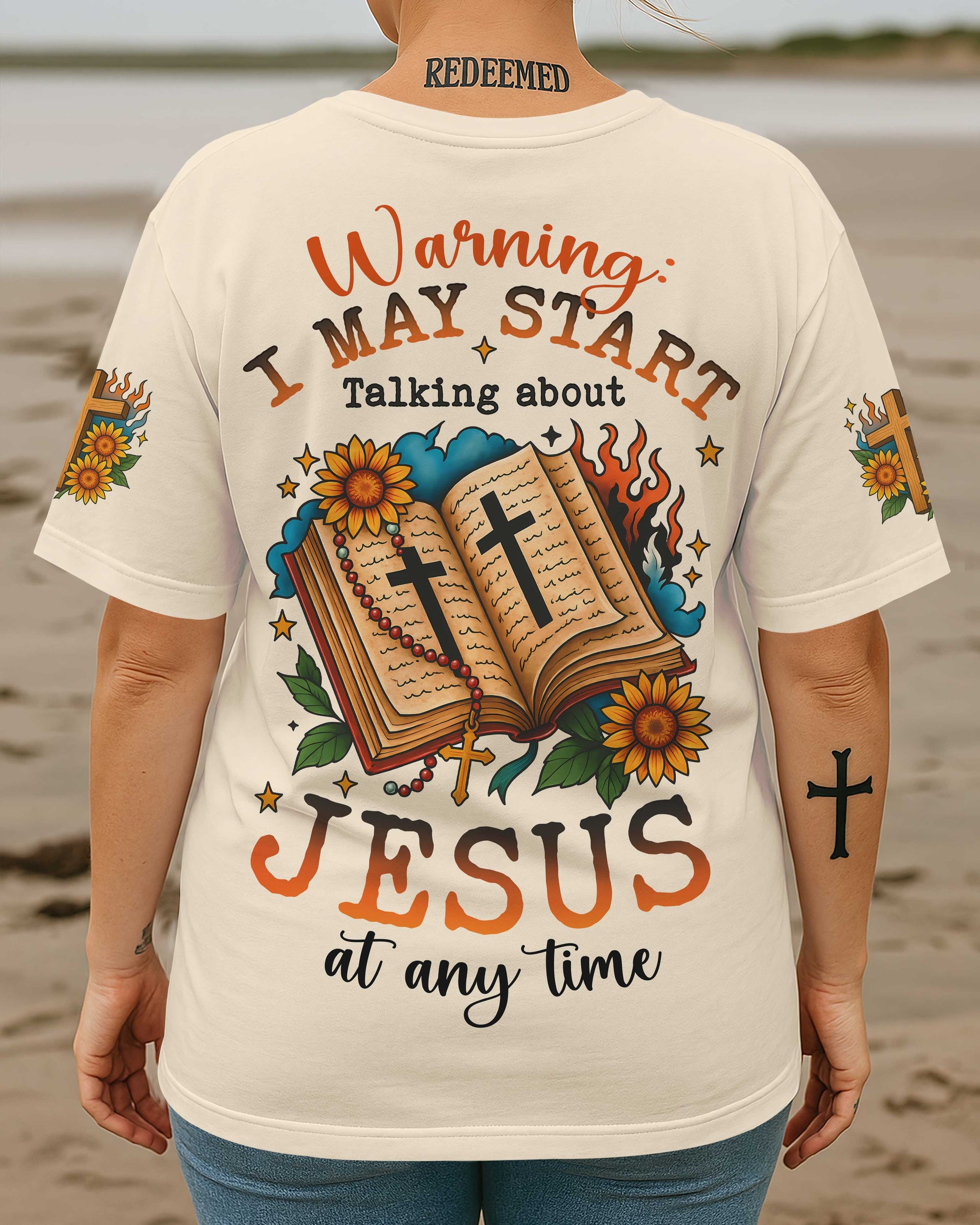 Warning I May Start Talking About Jesus At Any Time T-Shirt