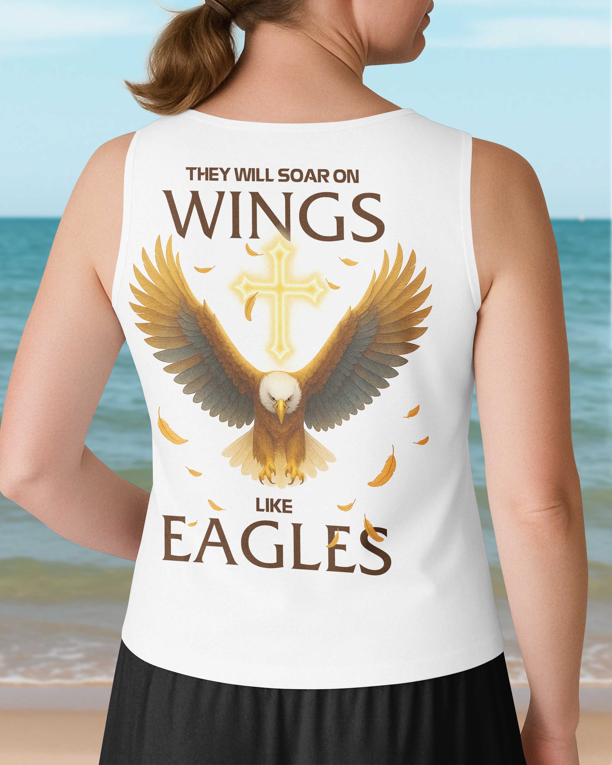 They Will Soar On Wings V-neck Tank Top