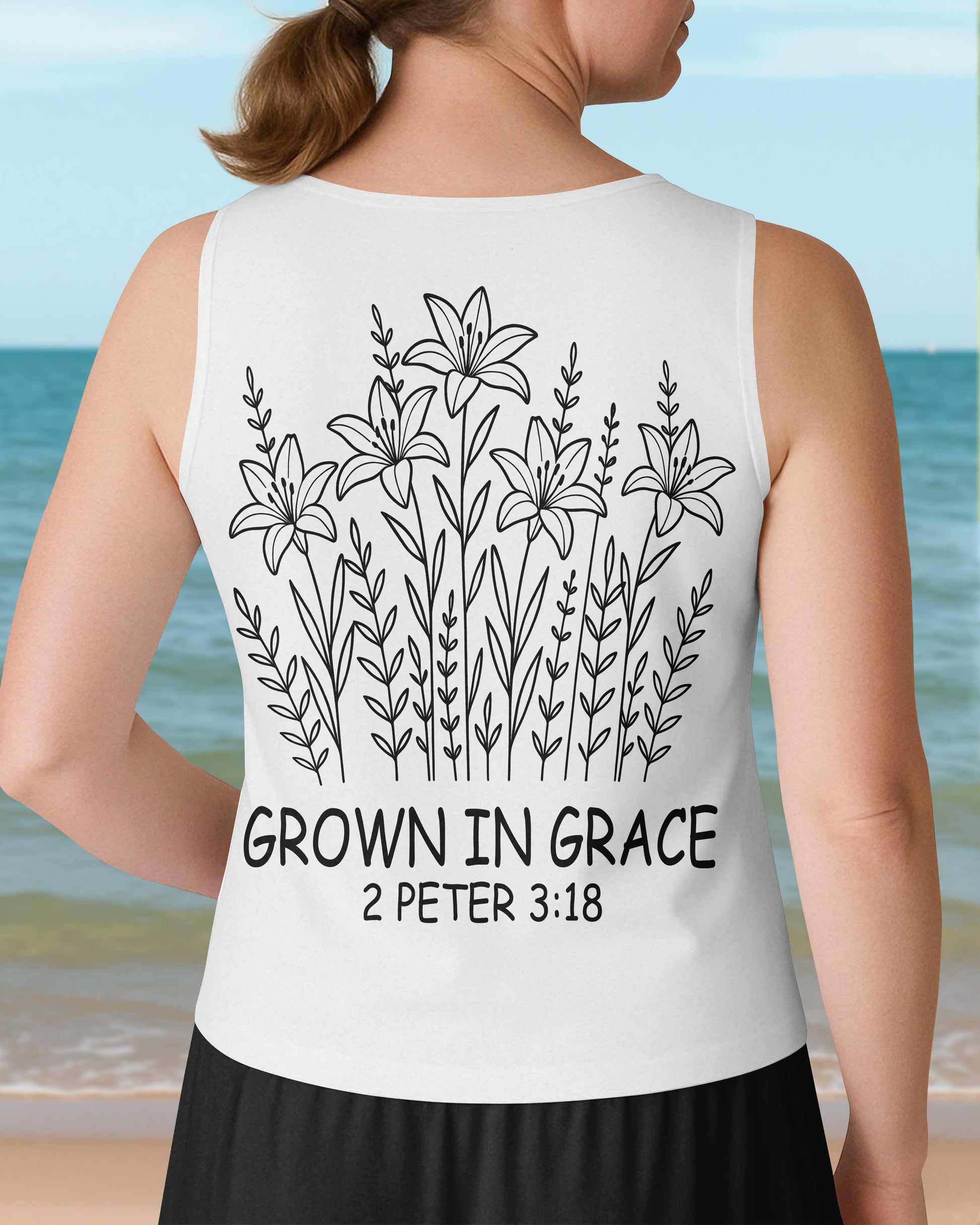 Grow In Grace V-neck Tank Top