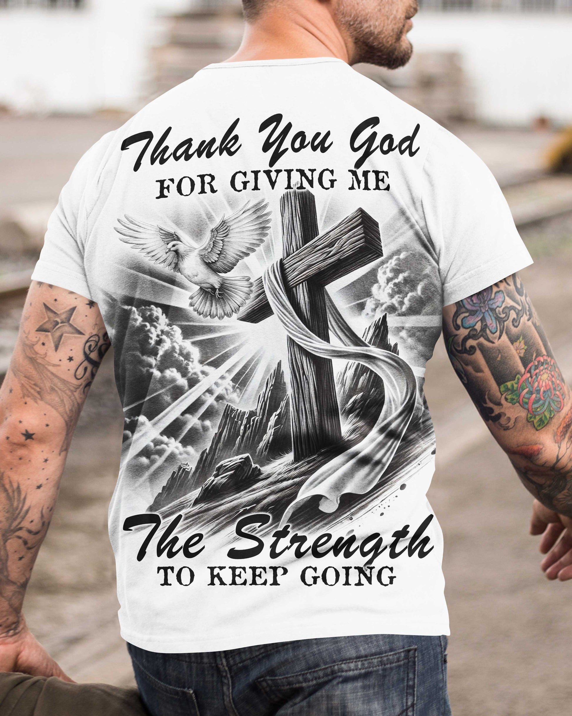 Thank You God All Over Print T-Shirt