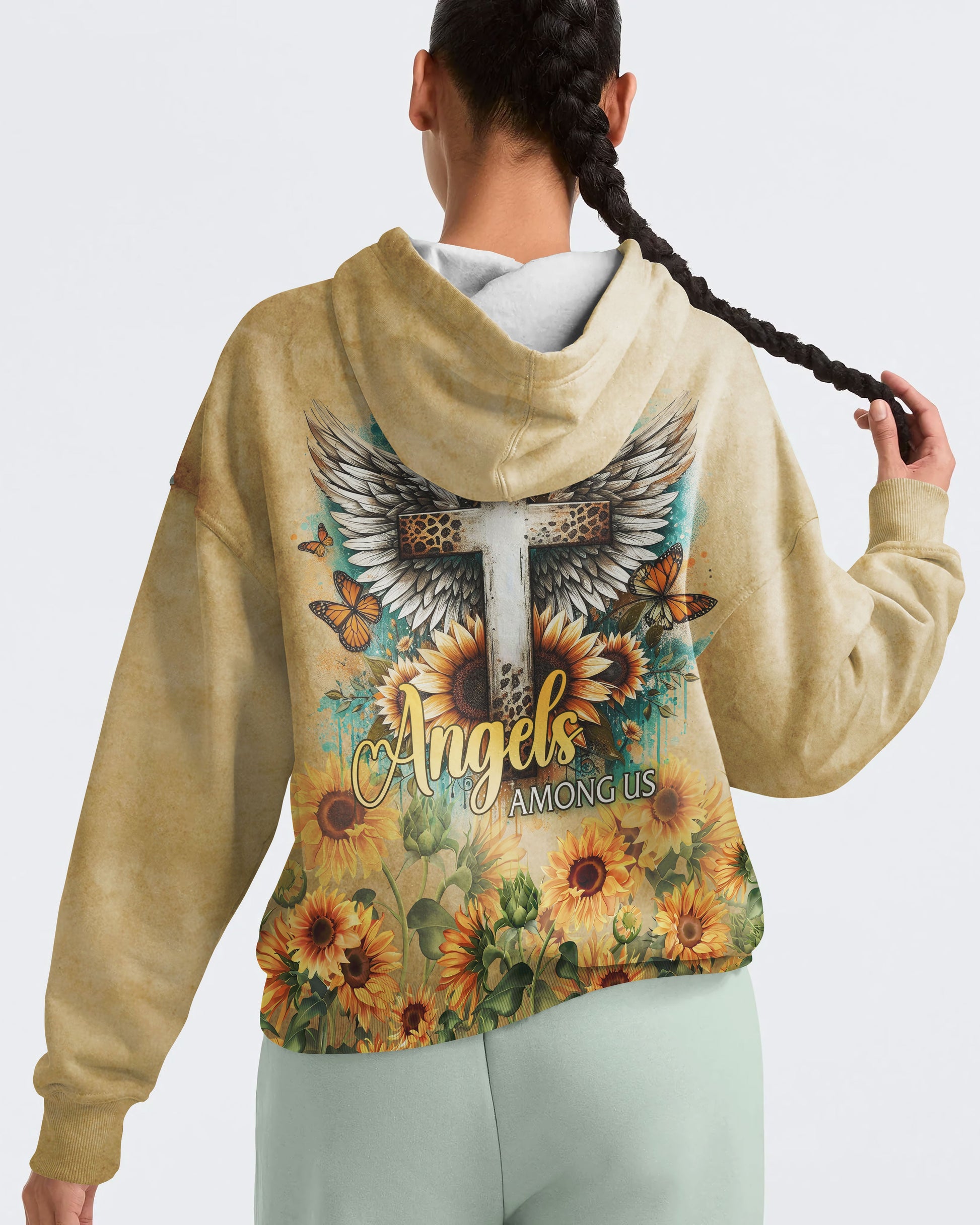 I Believe There Are Angels Among Us All Over Print Hoodie