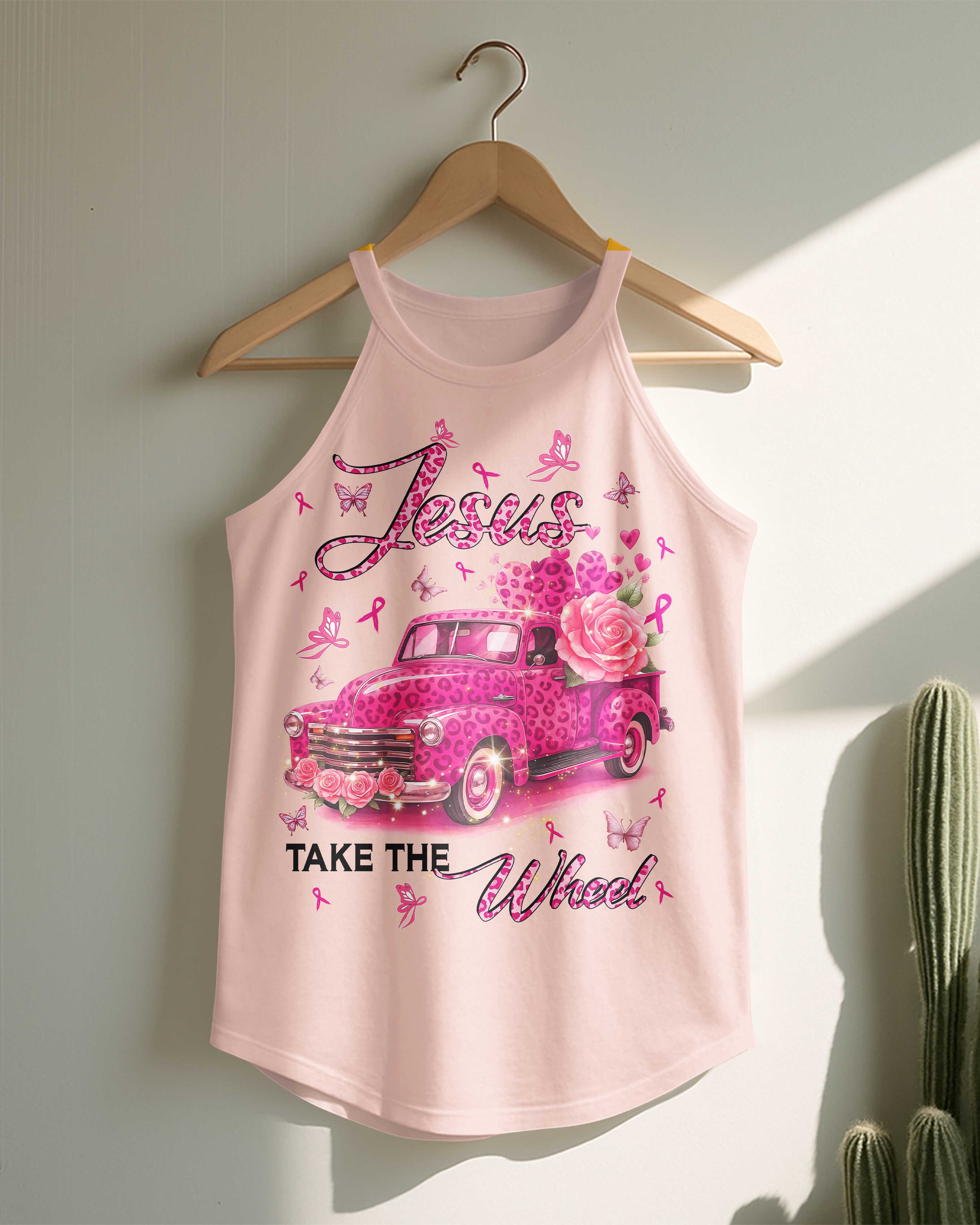 Jesus Take The Wheel Rocker Tank Top