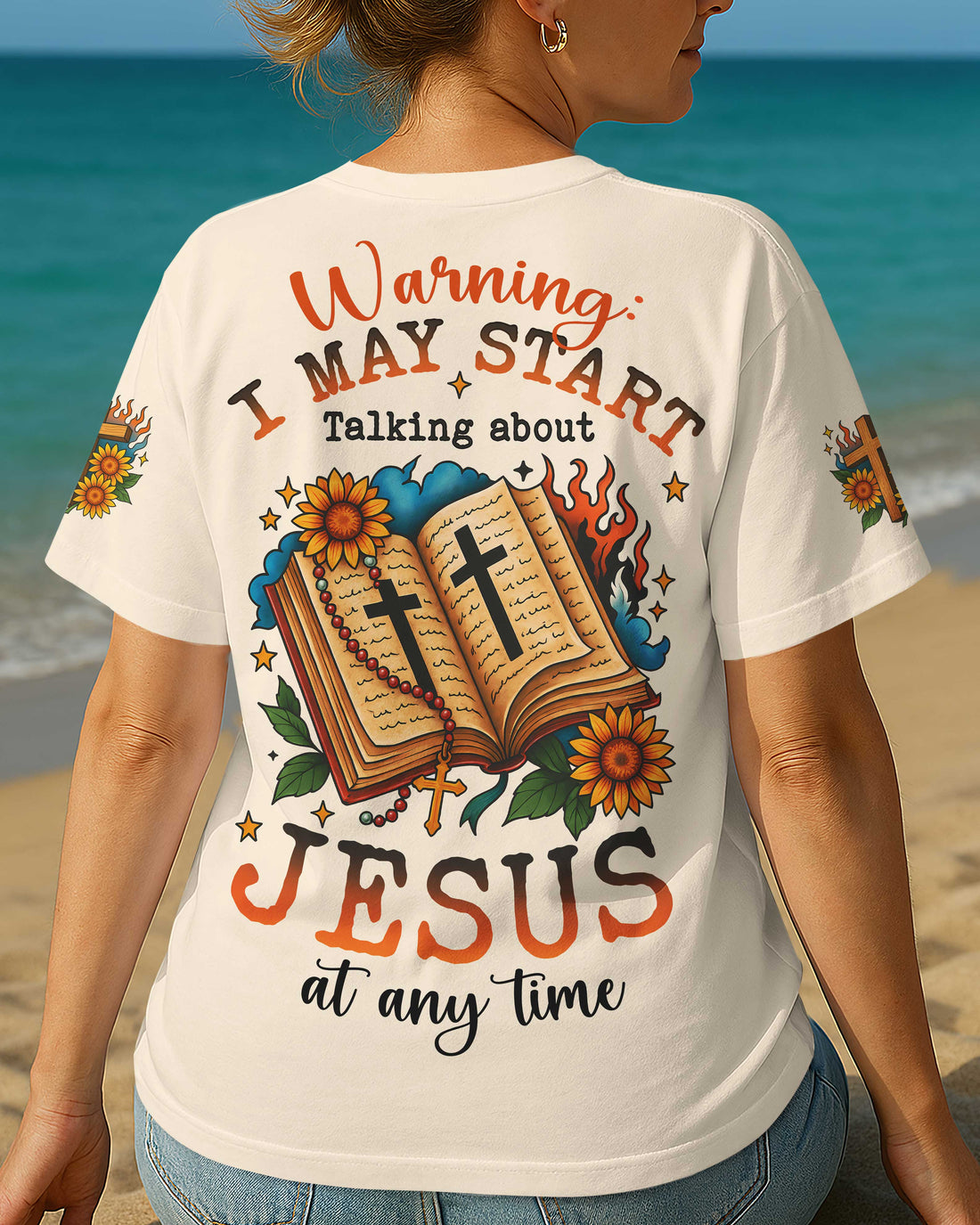 Warning I May Start Talking About Jesus At Any Time T-Shirt