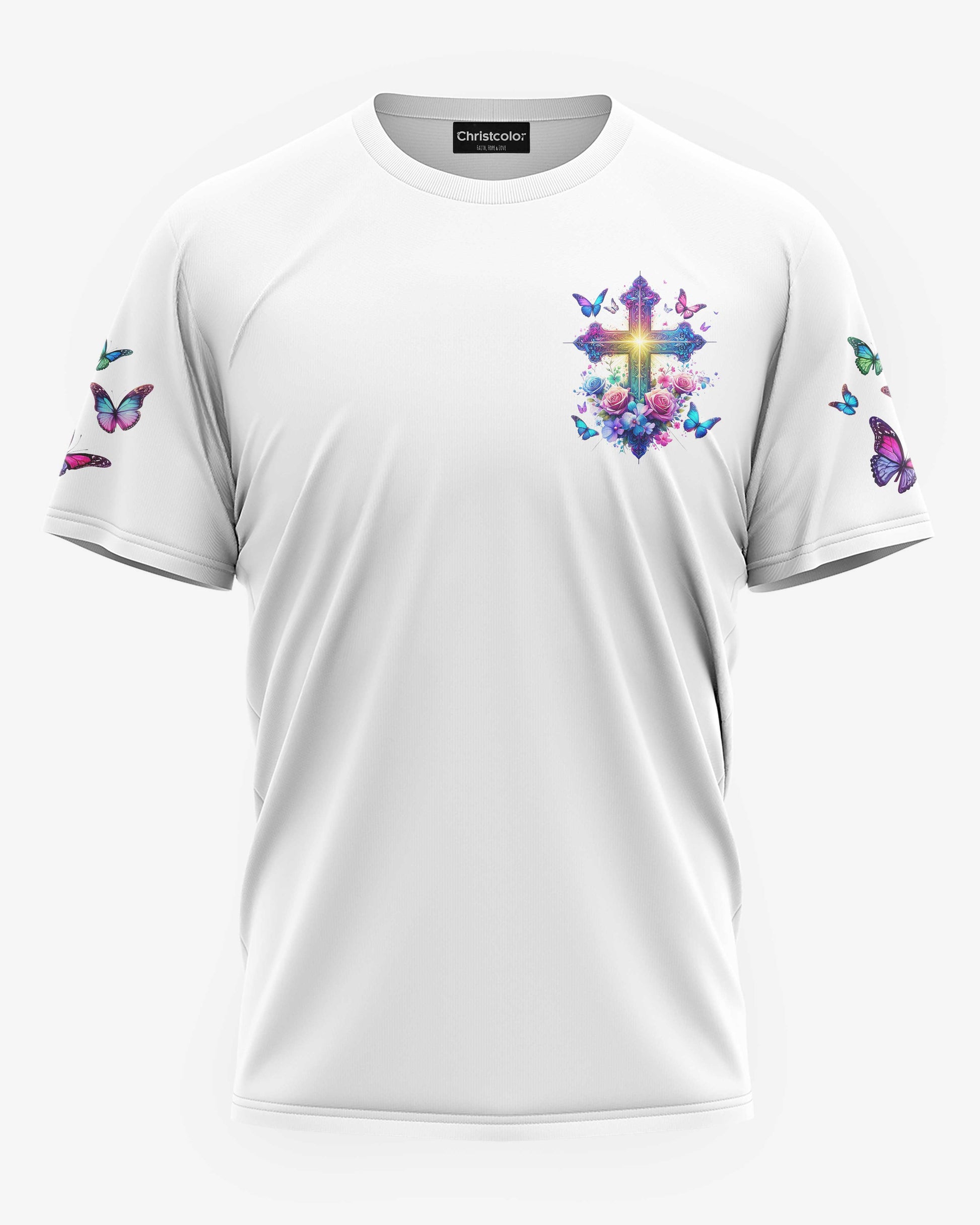 When Butterflies Appear All Over Print T-shirt