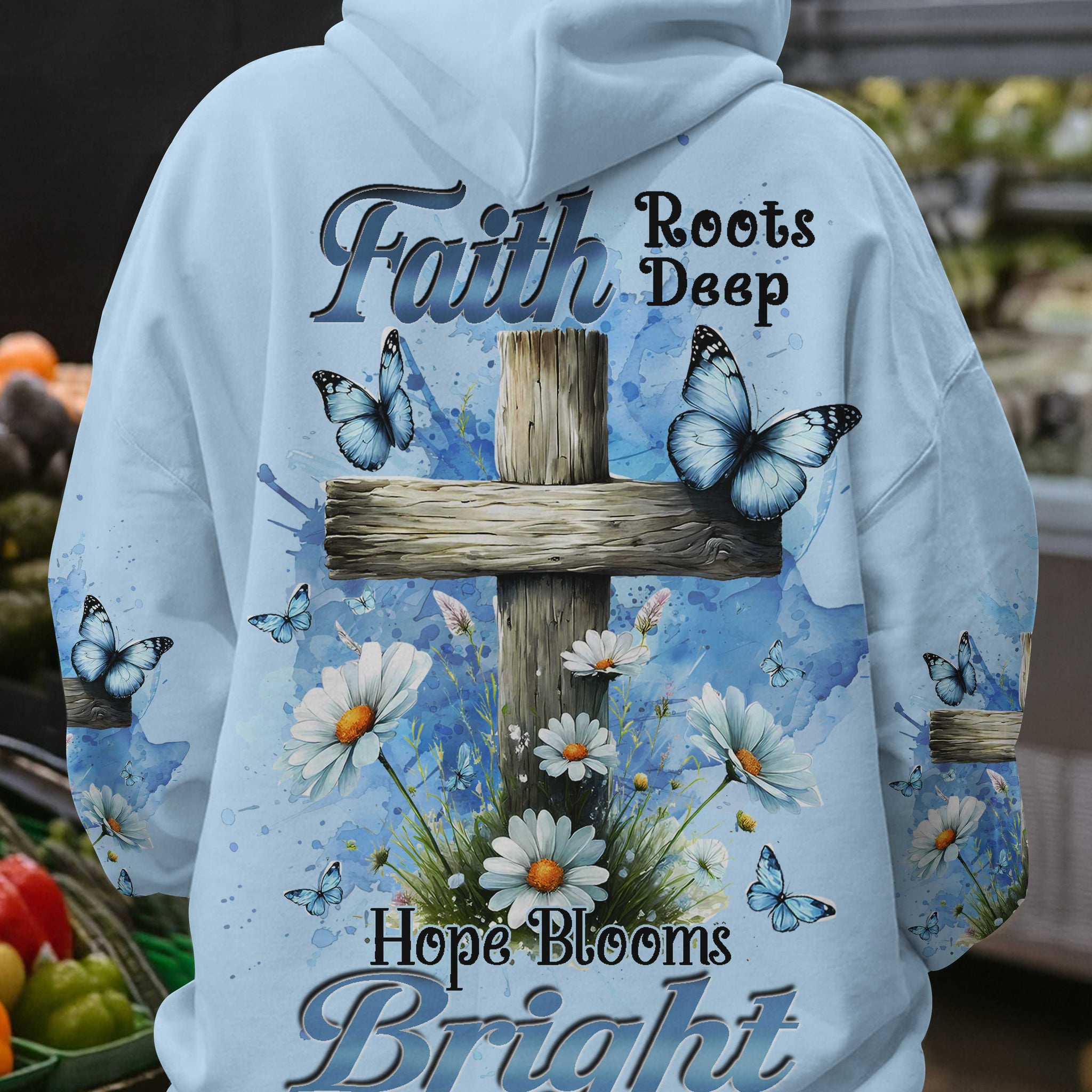 Faith Roots Deep Hope Blooms Bright Shirt