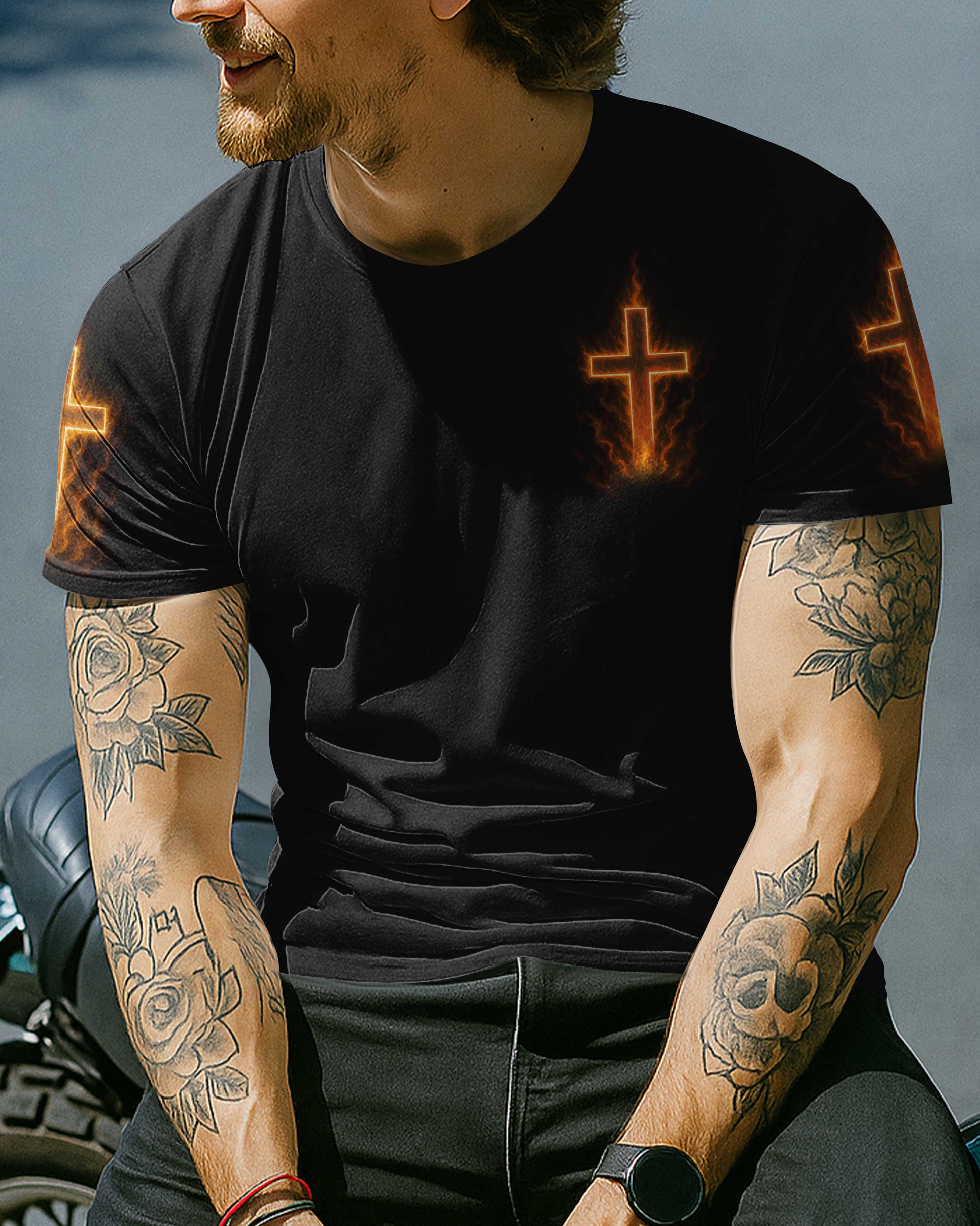 The Cross Is My Compass All Over Print T-Shirt