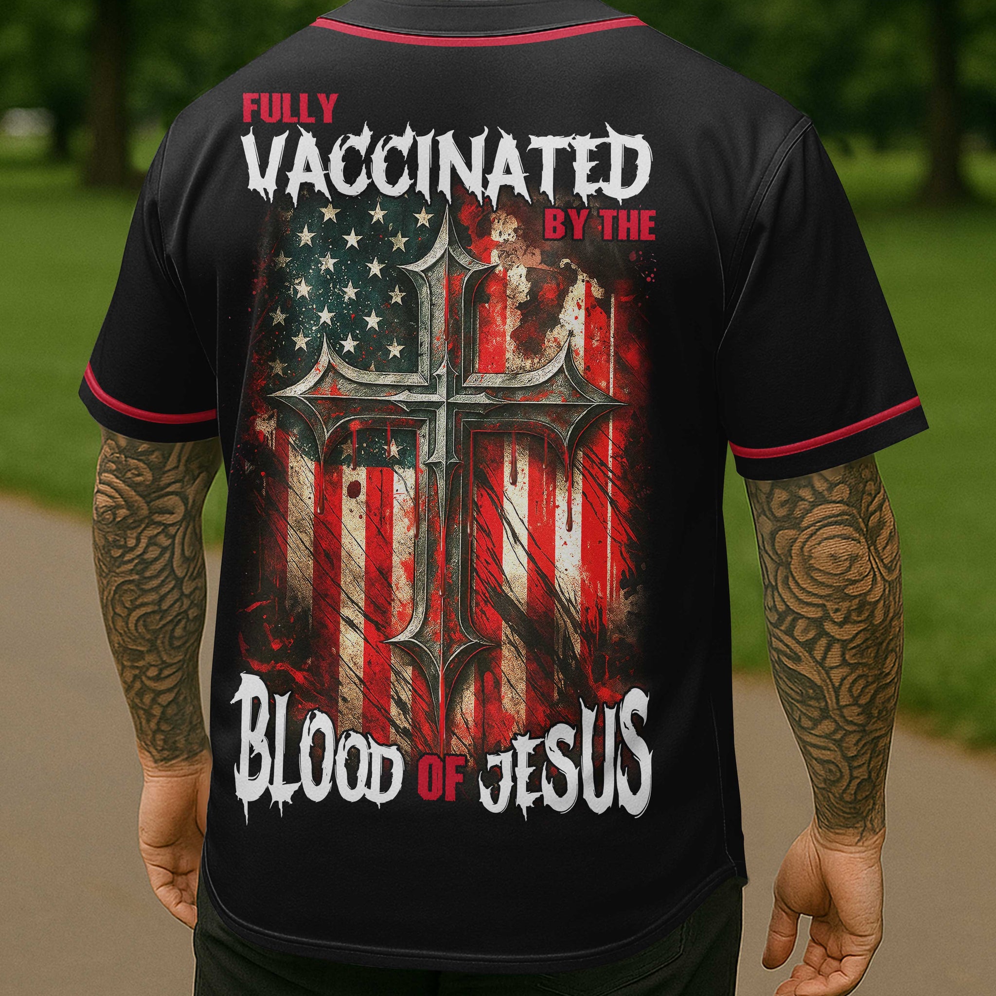 Fully Vaccinated All Over Print Jersey