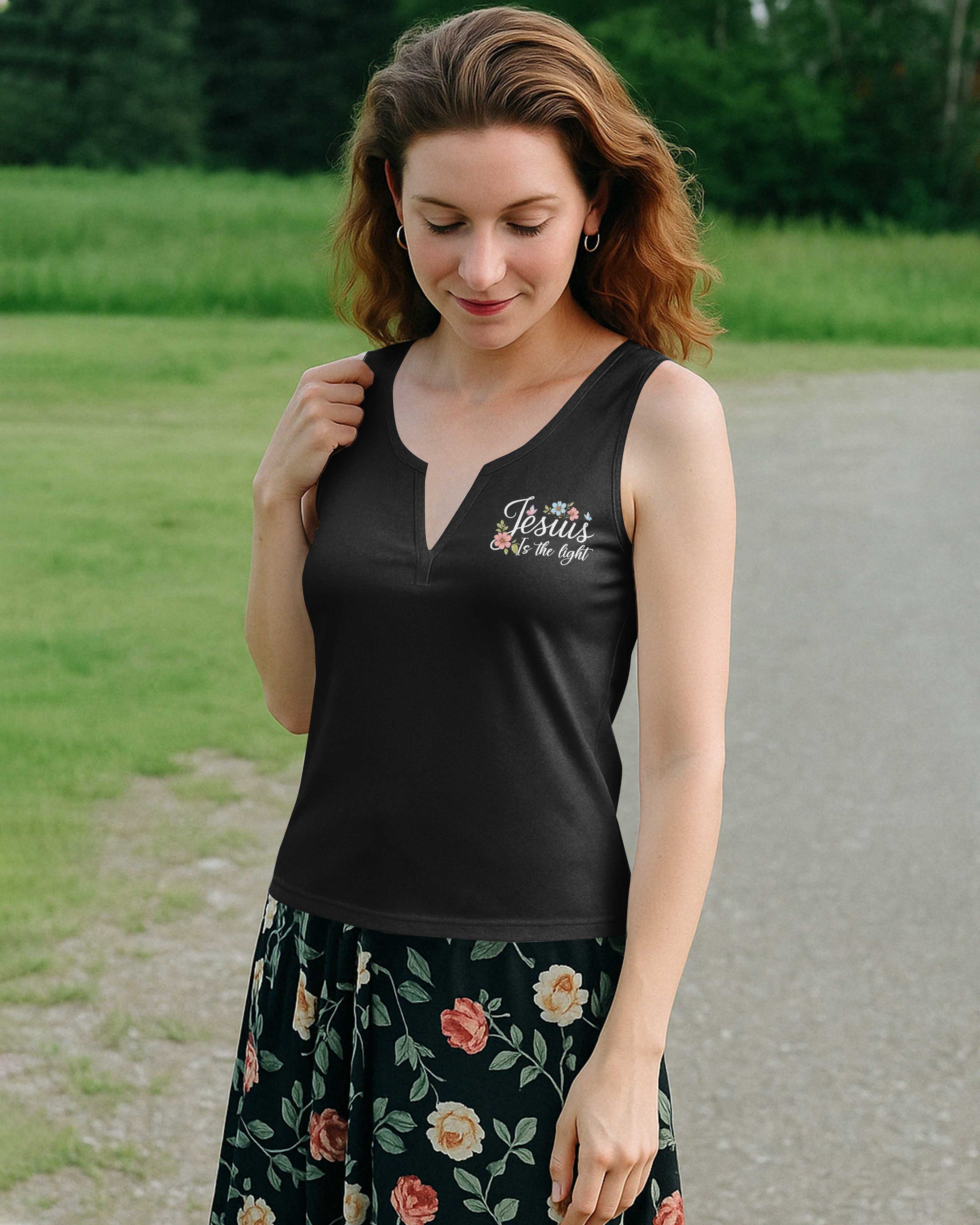 Walk By Faith Not By Sight V-neck Tank Top
