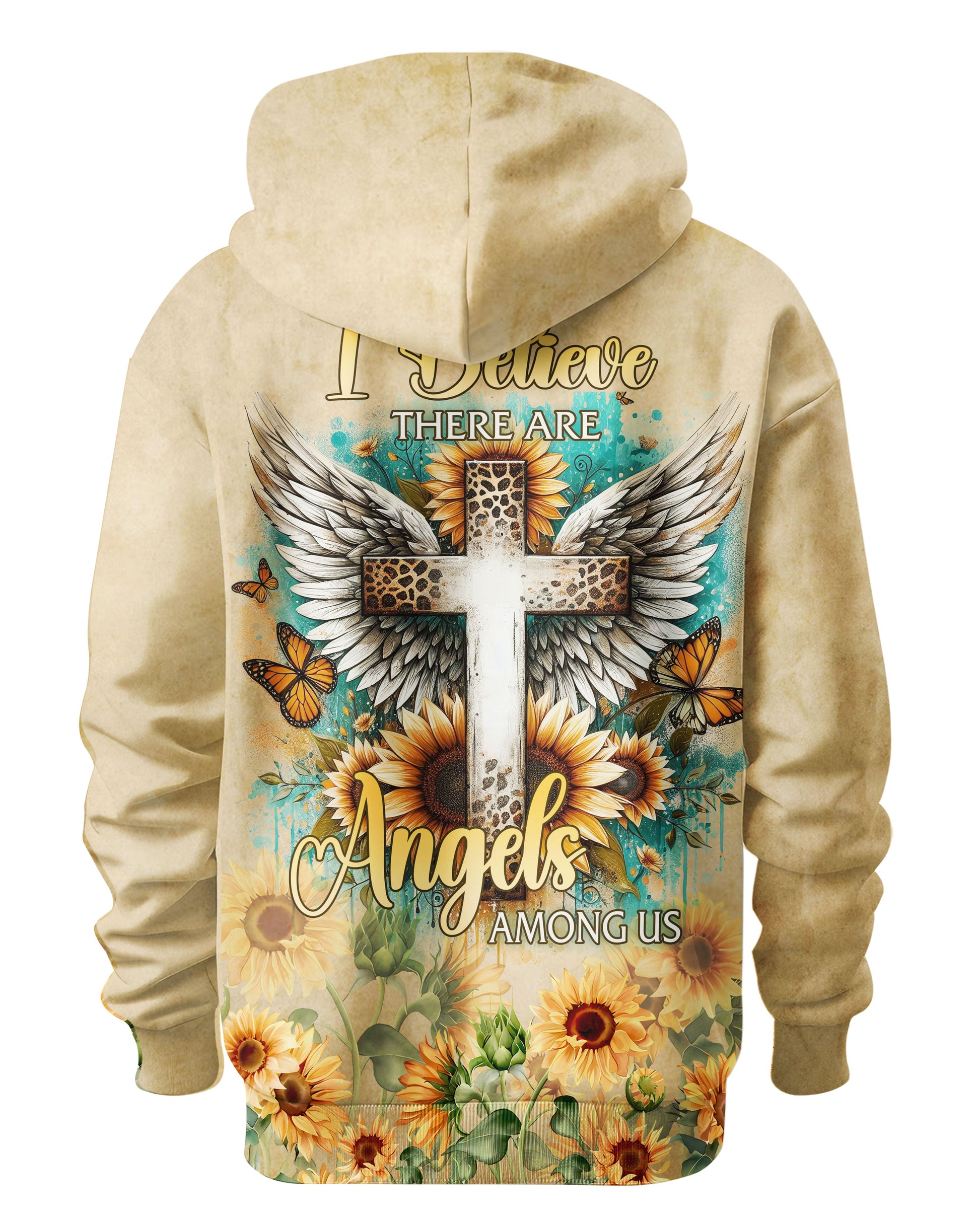 I Believe There Are Angels Among Us All Over Print Hoodie