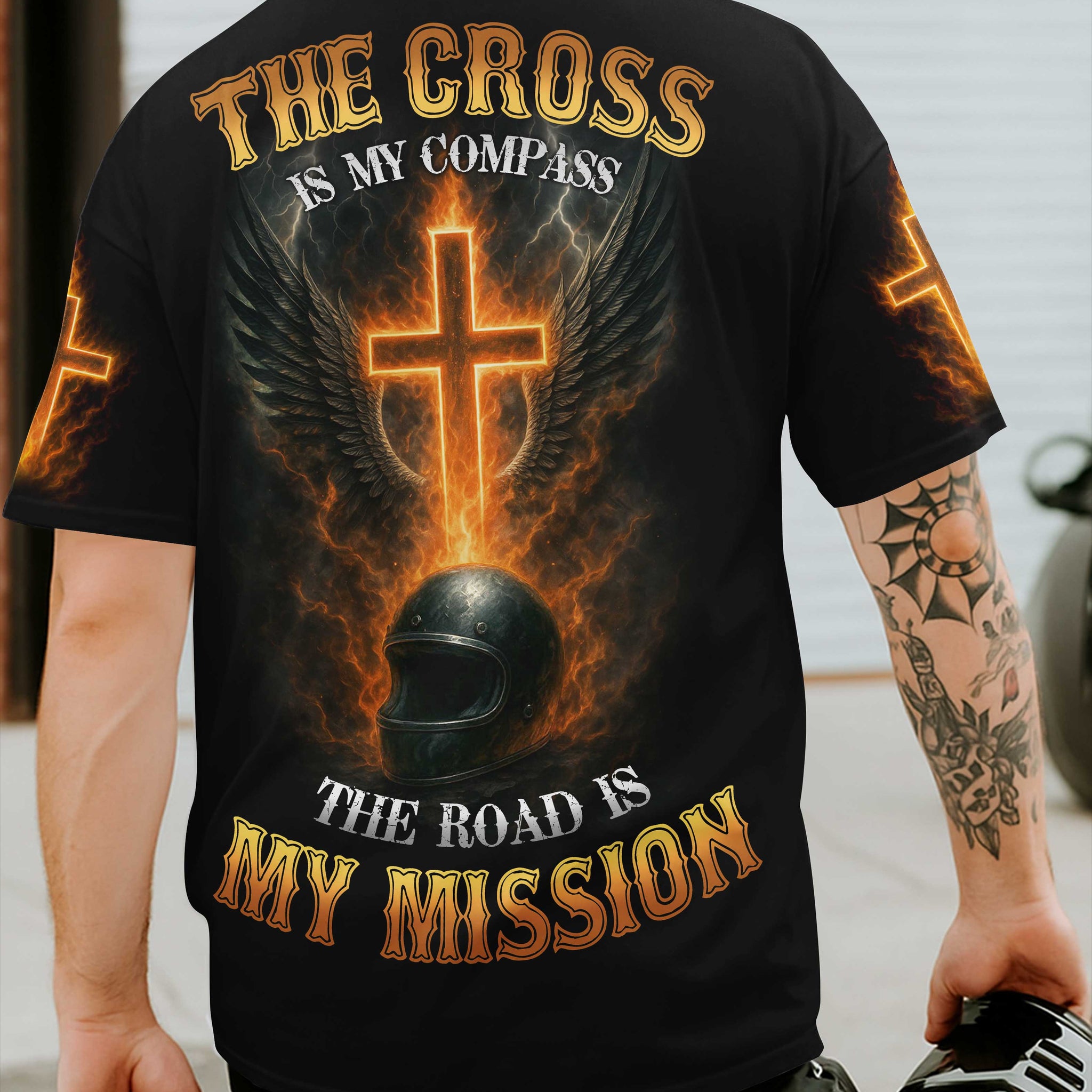 The Cross Is My Compass All Over Print T-Shirt