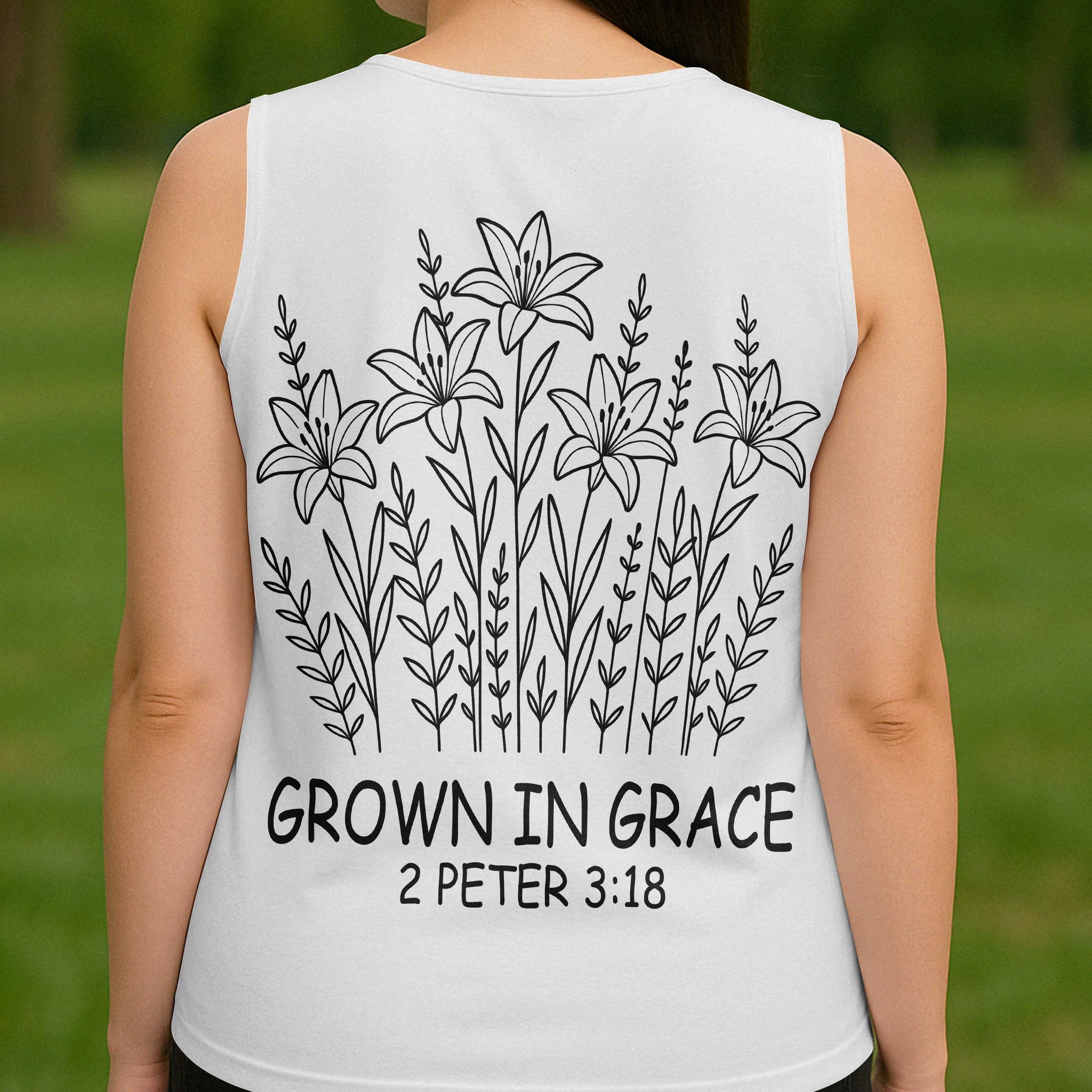Grow In Grace V-neck Tank Top