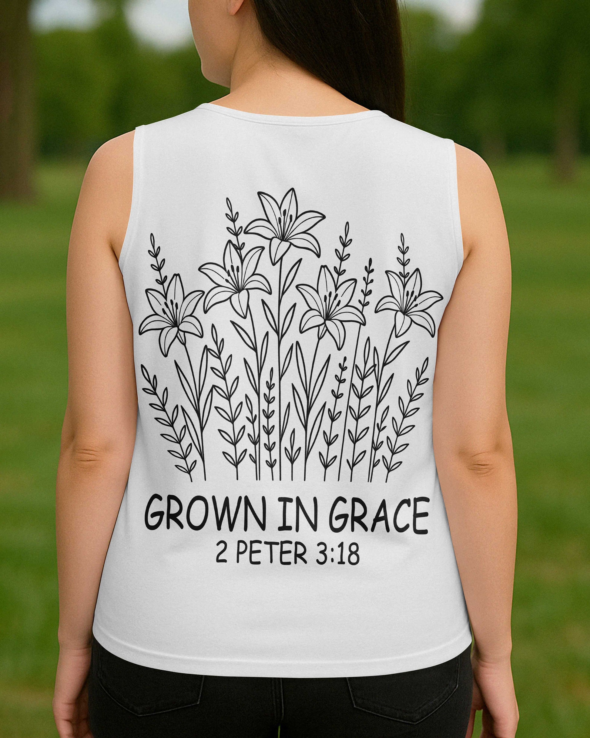 Grow In Grace V-neck Tank Top