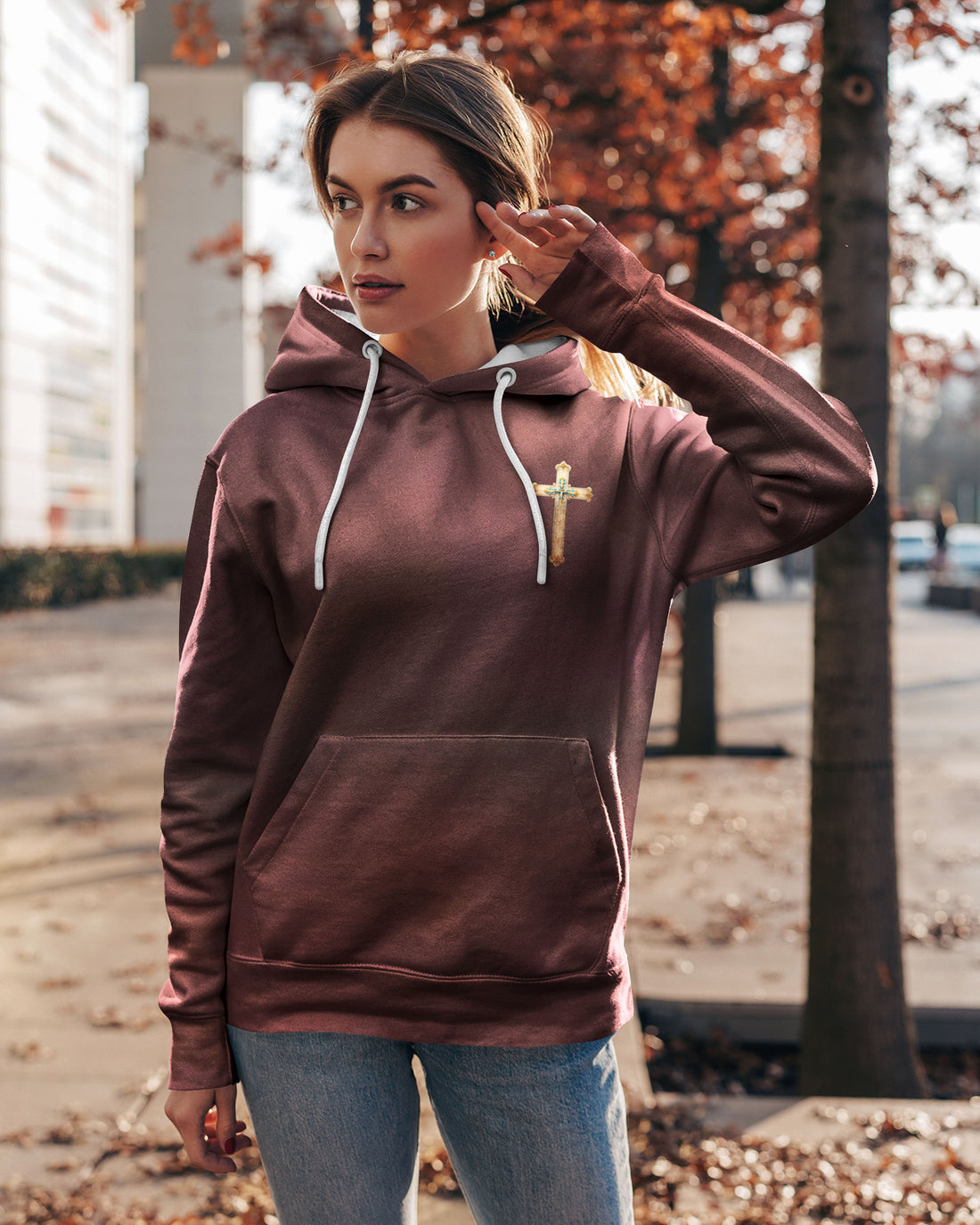 By His Stripes I Am Healed All Over Print Hoodie