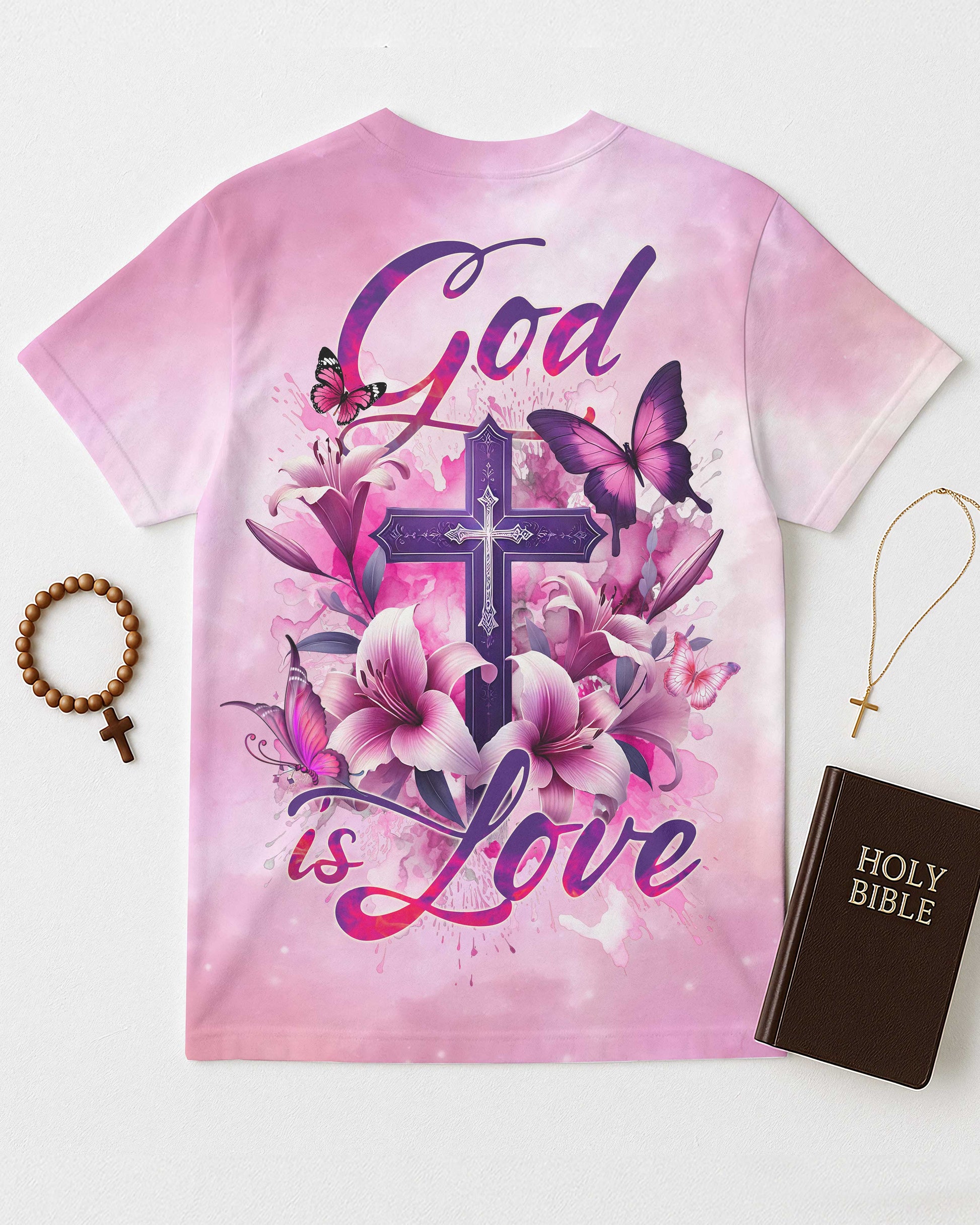 God Is Love All Over Print T-Shirt