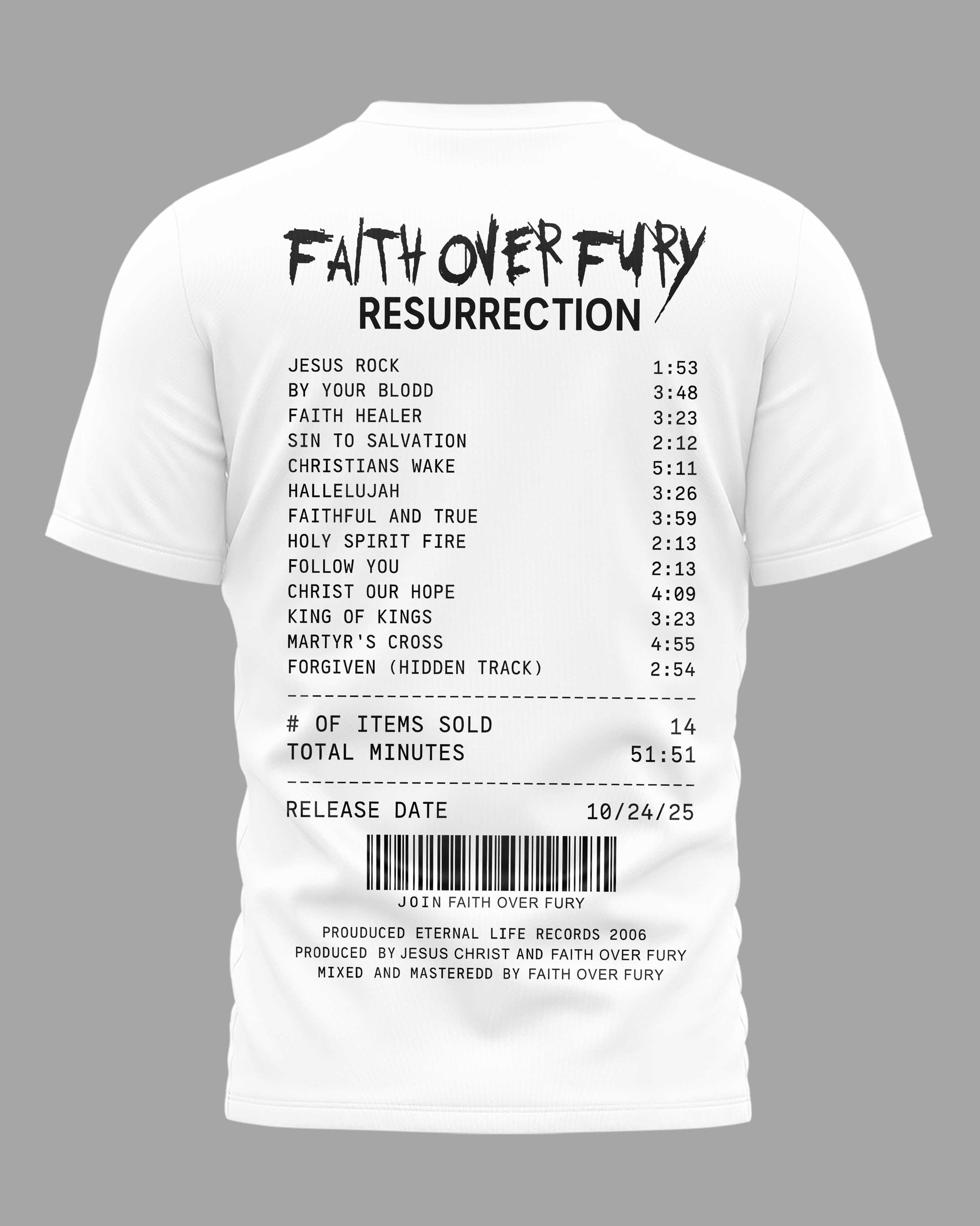 Faith Over Fury Resurrection T-Shirt