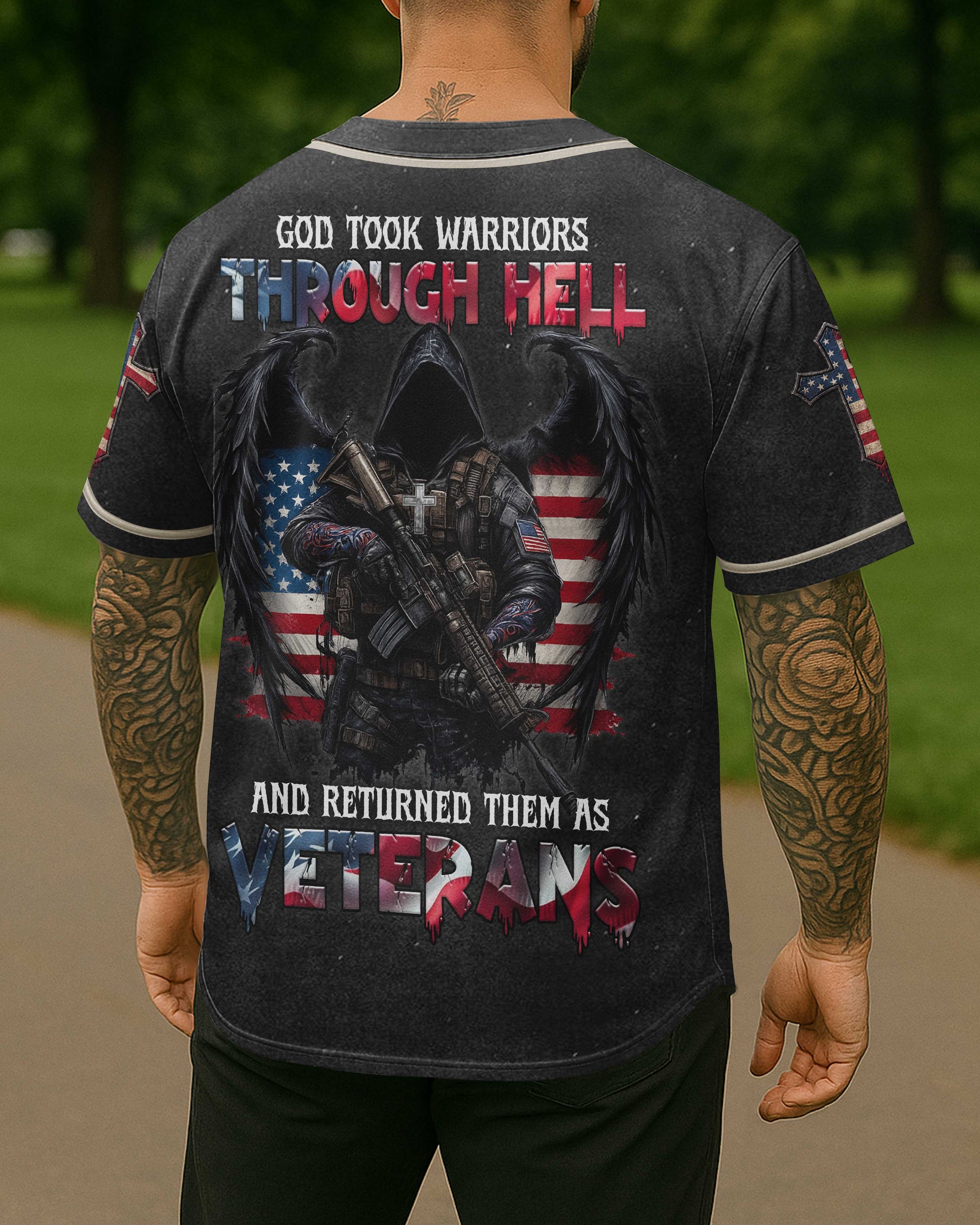 God Took Warriors Through Hell And Returned Them As Veterans Shirt