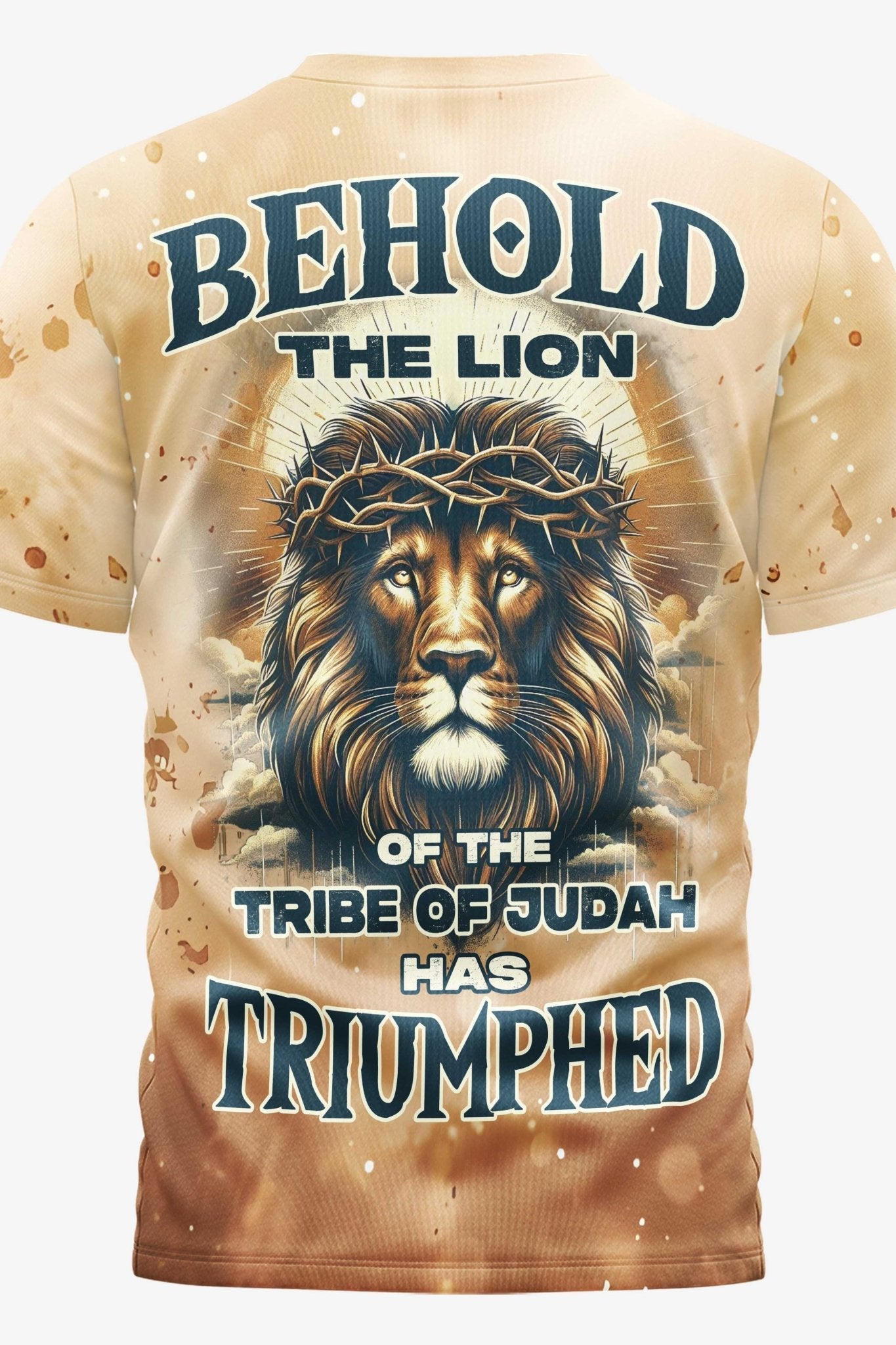 Behold The Lion Of The Tribe Of Judah Has Triumphed All Over Print T-shirt
