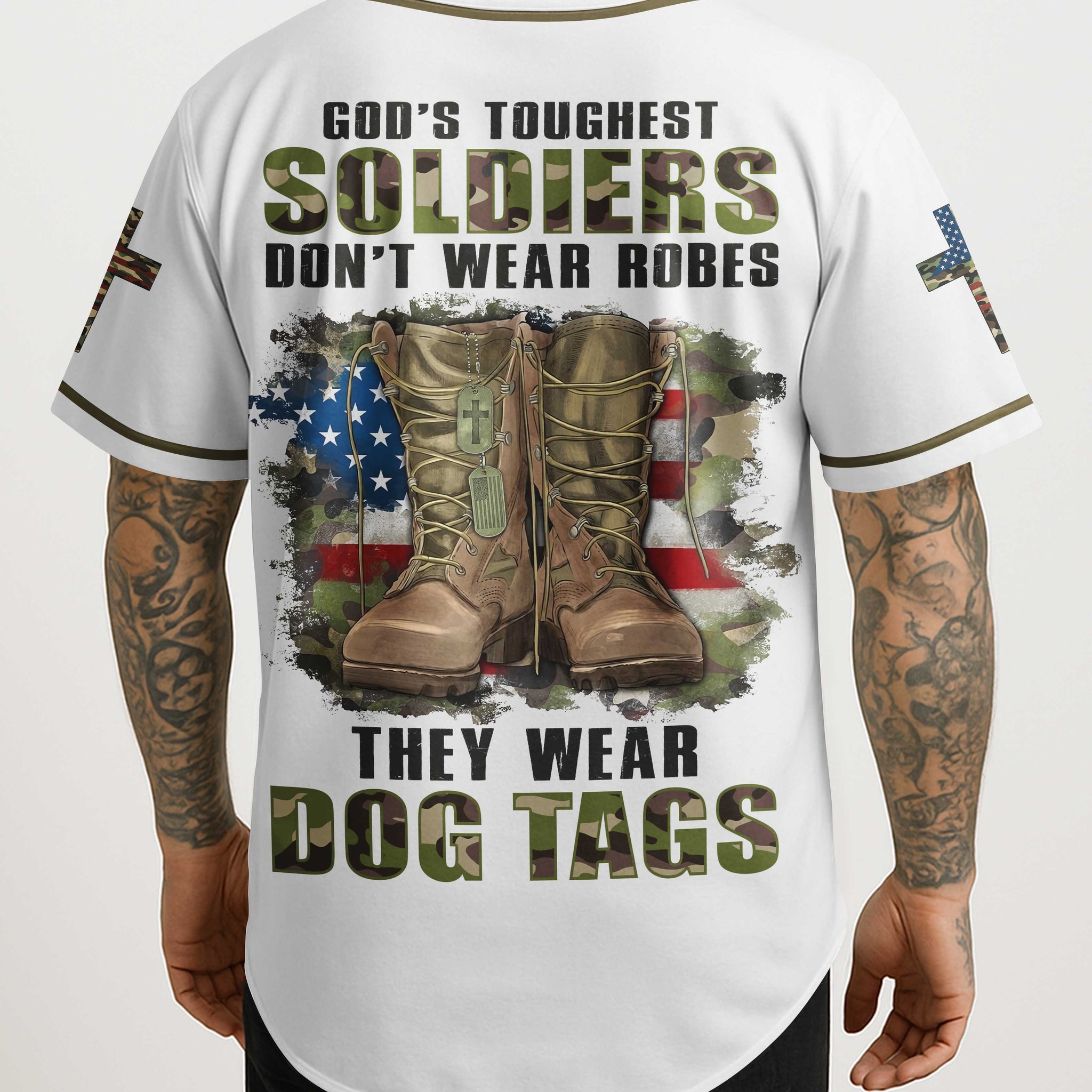 God's Toughest Soldiers Don't Wear Robes Jersey