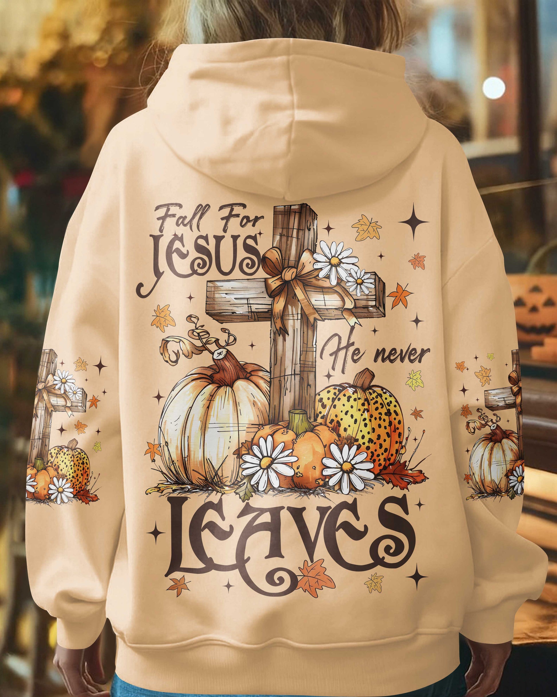 Fall For Jesus He Never Leaves Shirt