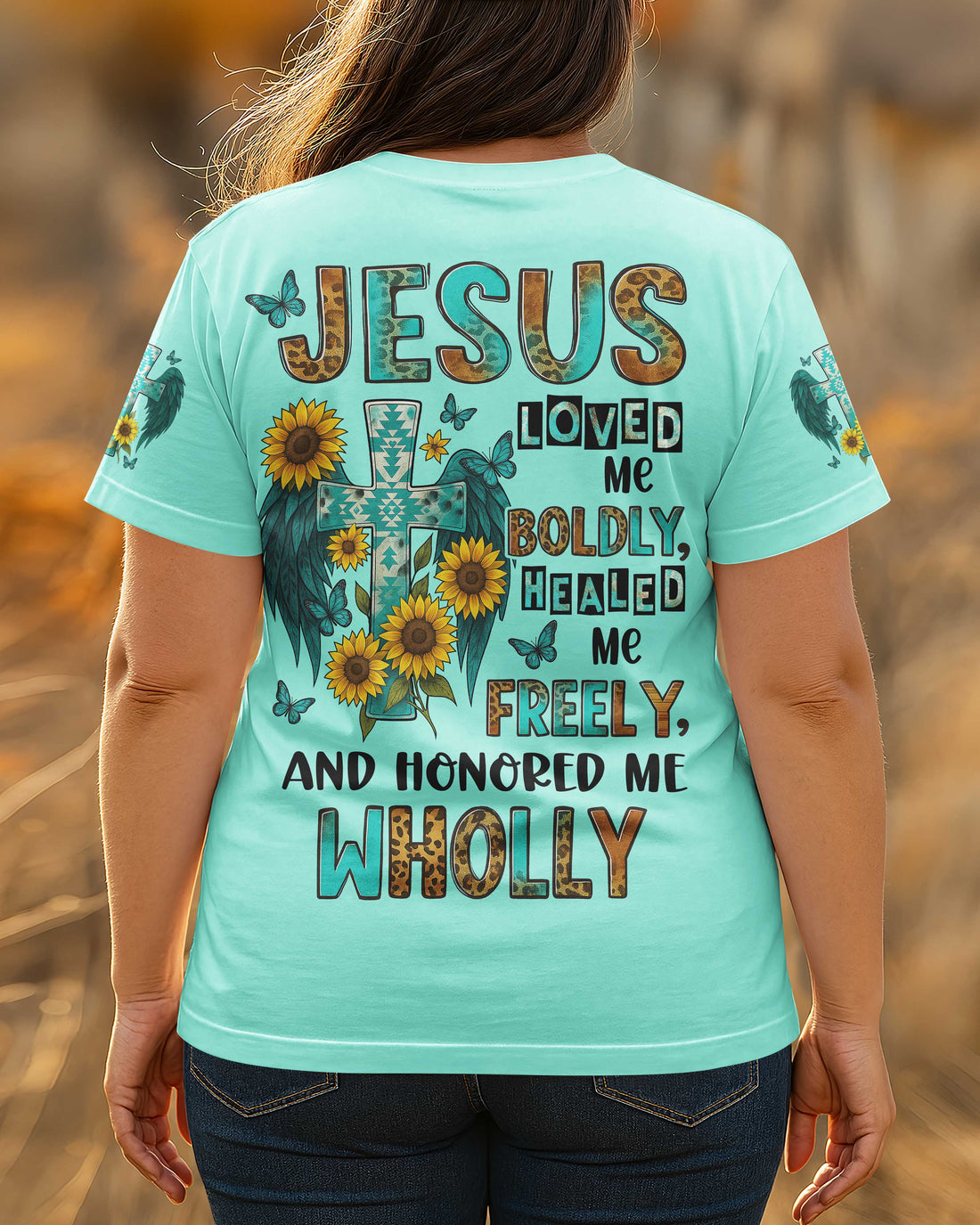Jesus Loved Me Boldly All Over Print T-Shirt