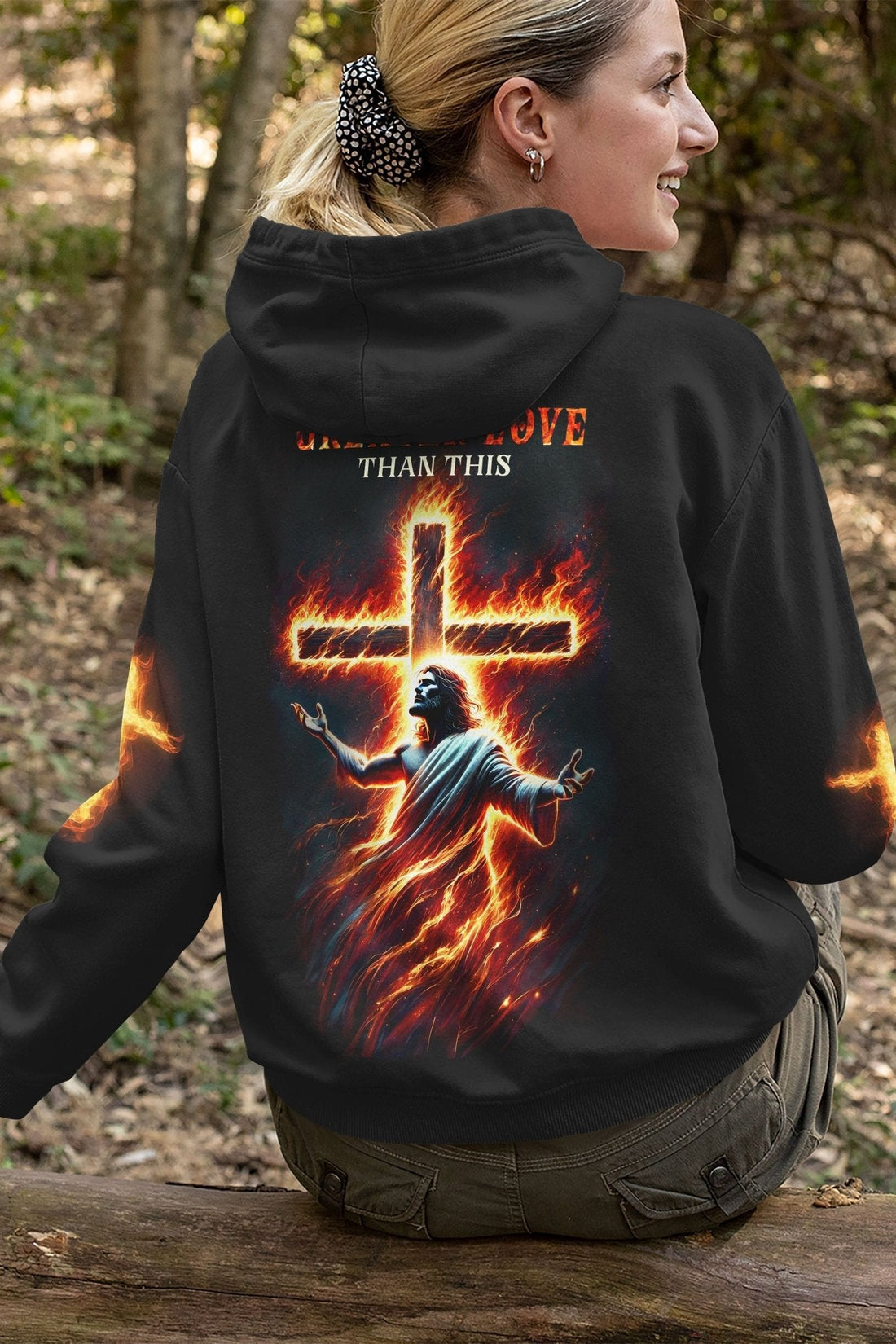 There's No Greater Love Than This All Over Print Hoodie