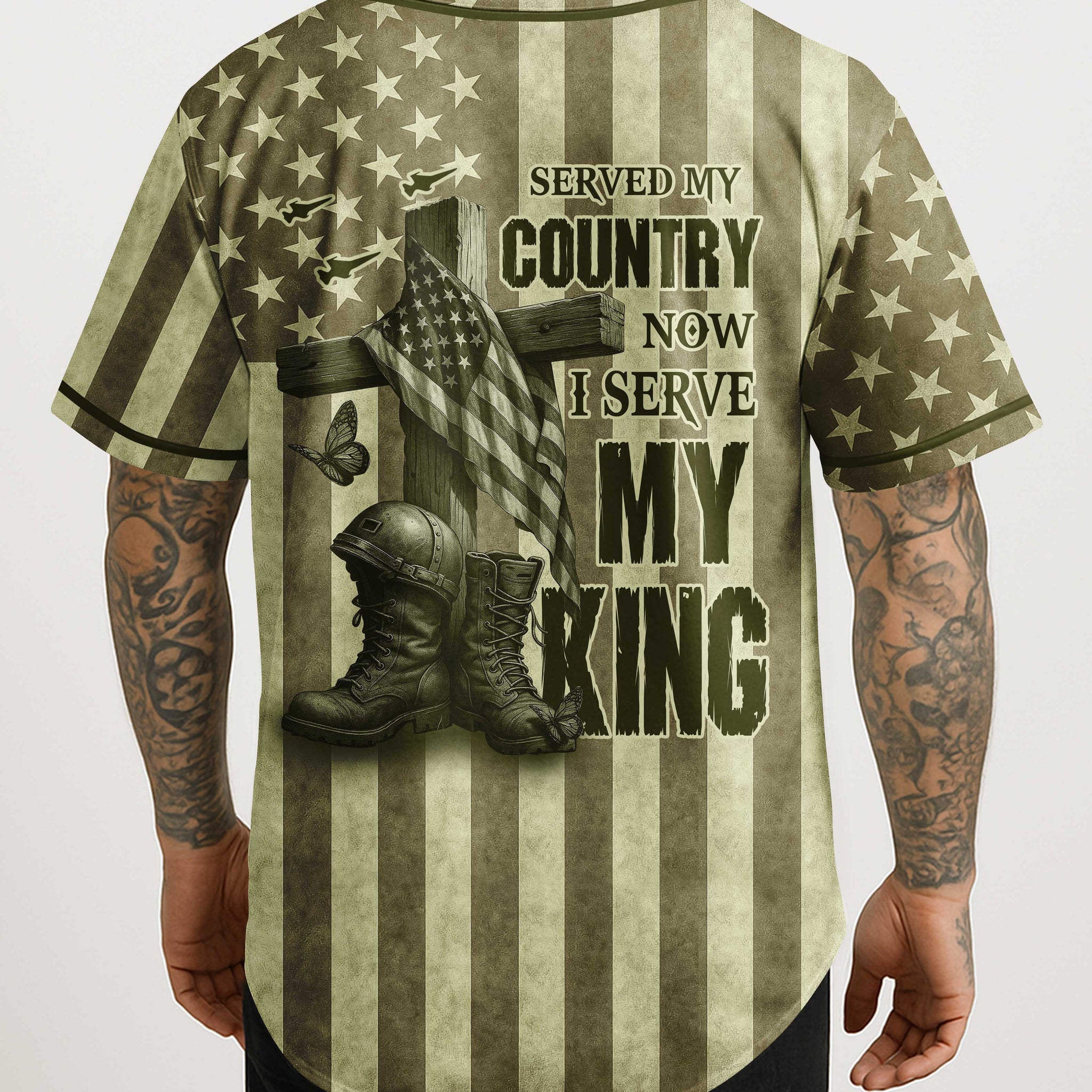 Served My Country Now I Serve My King Jersey