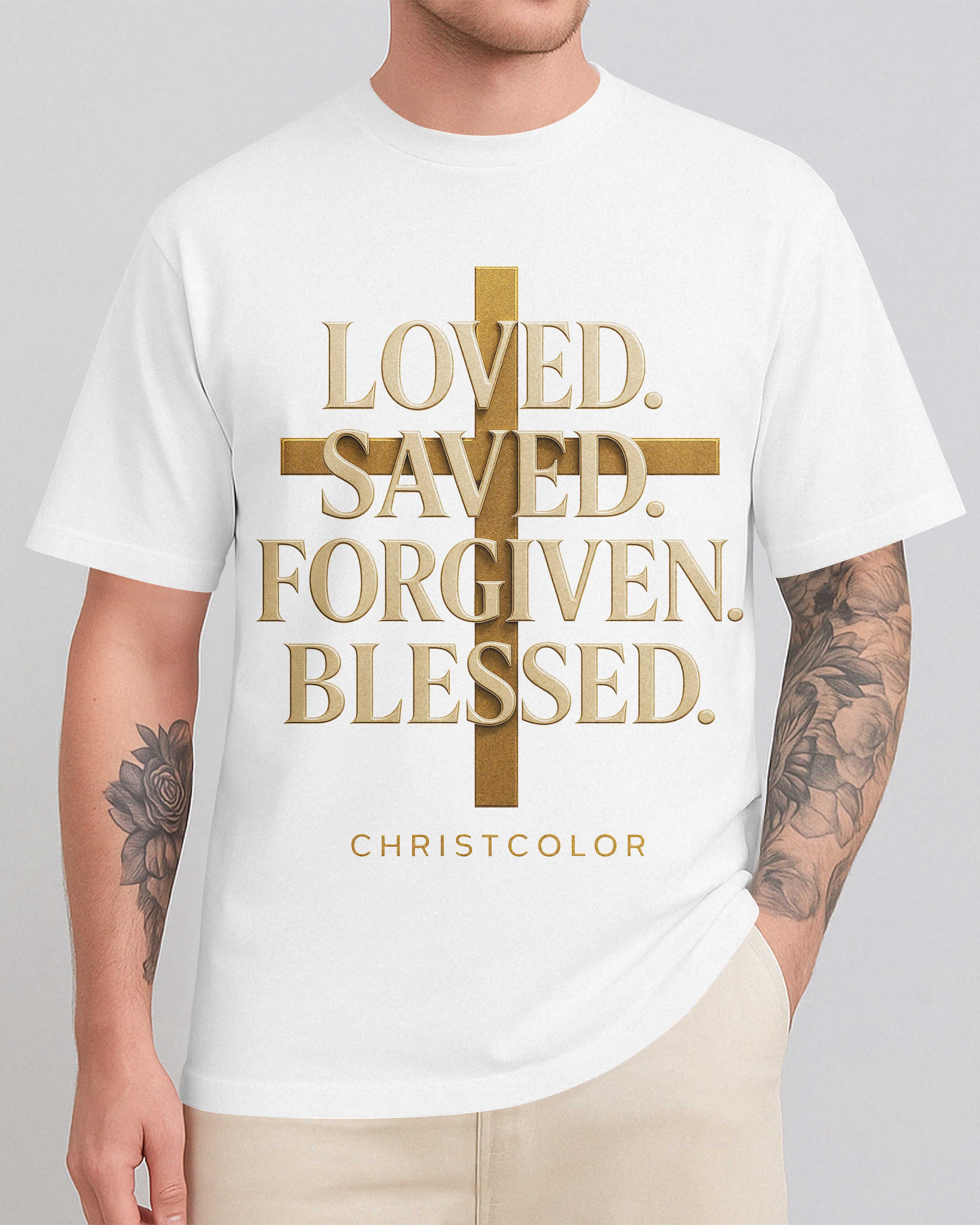 Loved. Saved. Forgiven. Blessed. T-Shirt