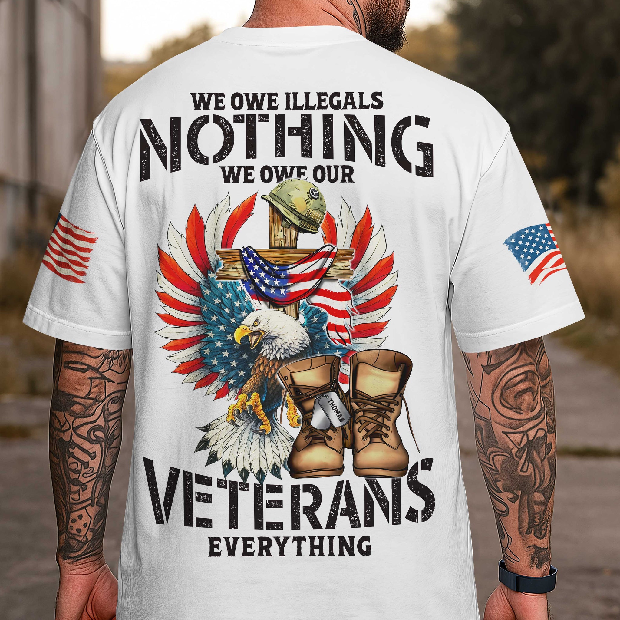 We Owe Illegals Nothing All Over Print T-Shirt